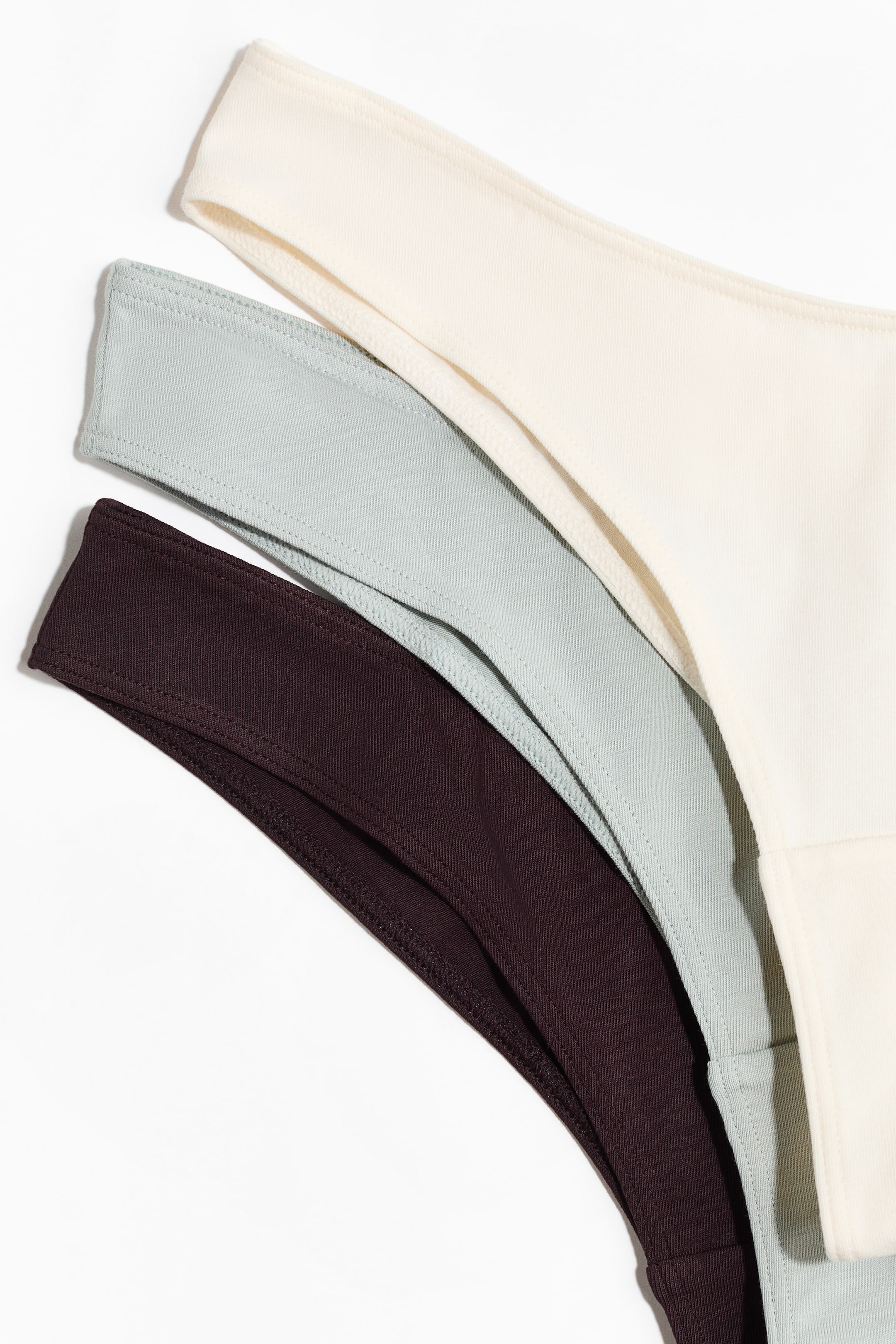 Ampliar la imagen: 7-pack Panties Brazilian de algodón - Burgundy/Dusty green - Ladies | H&M MX 2