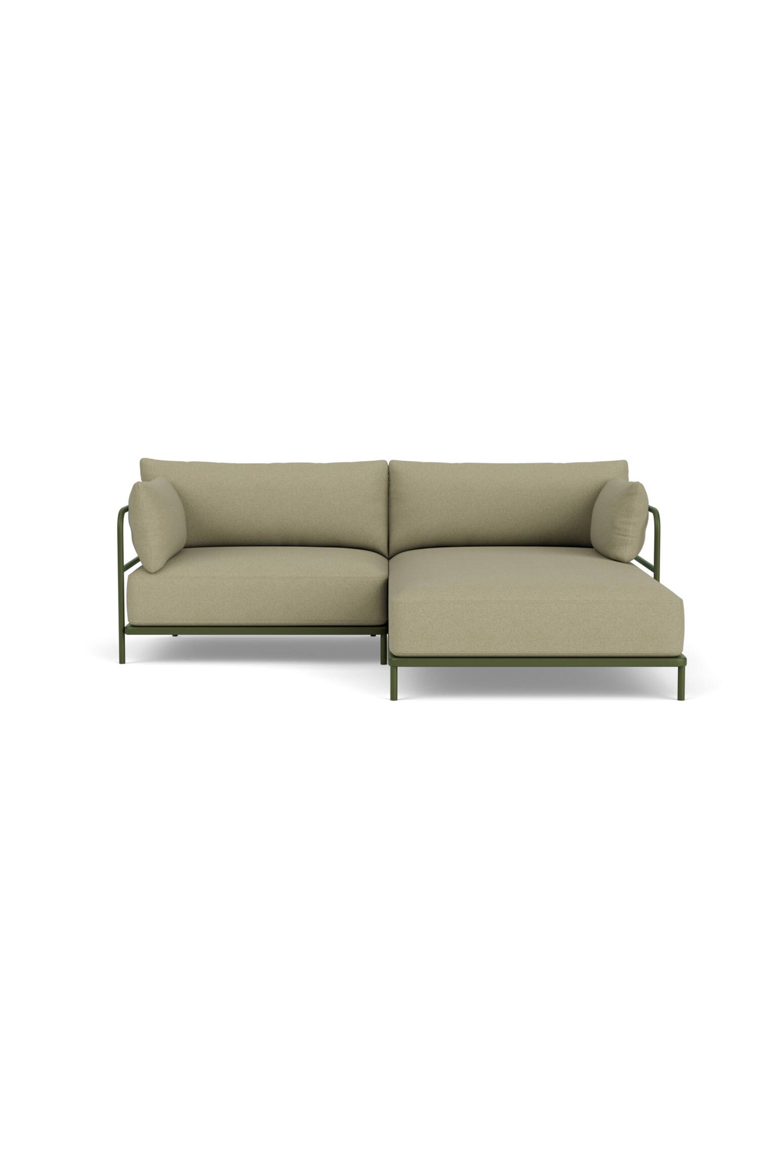 Vincent Trädgårdssoffa 3-sits Schäslong Höger-Clary Sage Green - 1