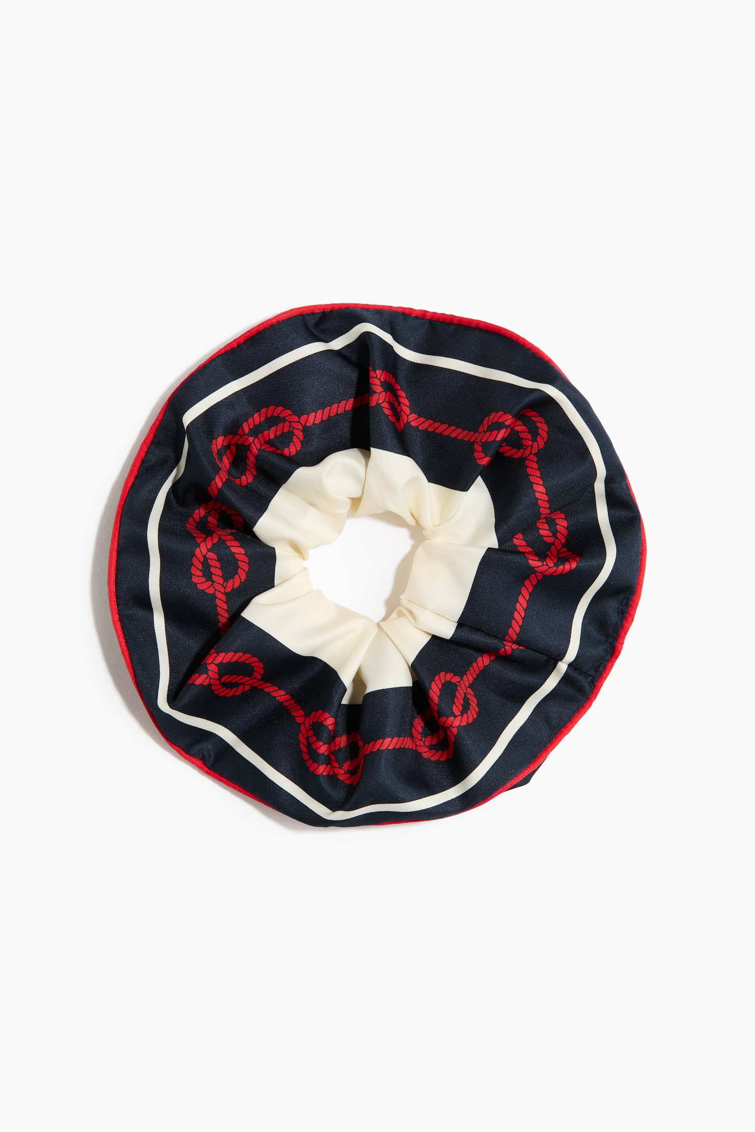 Twill scrunchie - Navy blue