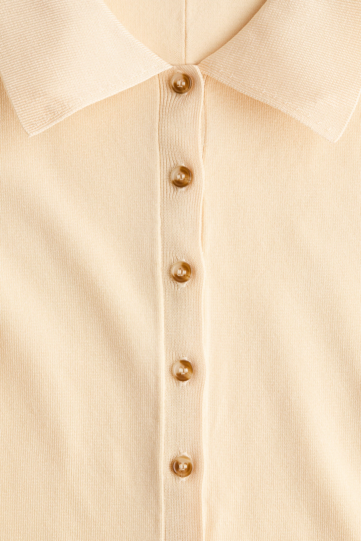 Fine-Knit Button-Front Top - image 4