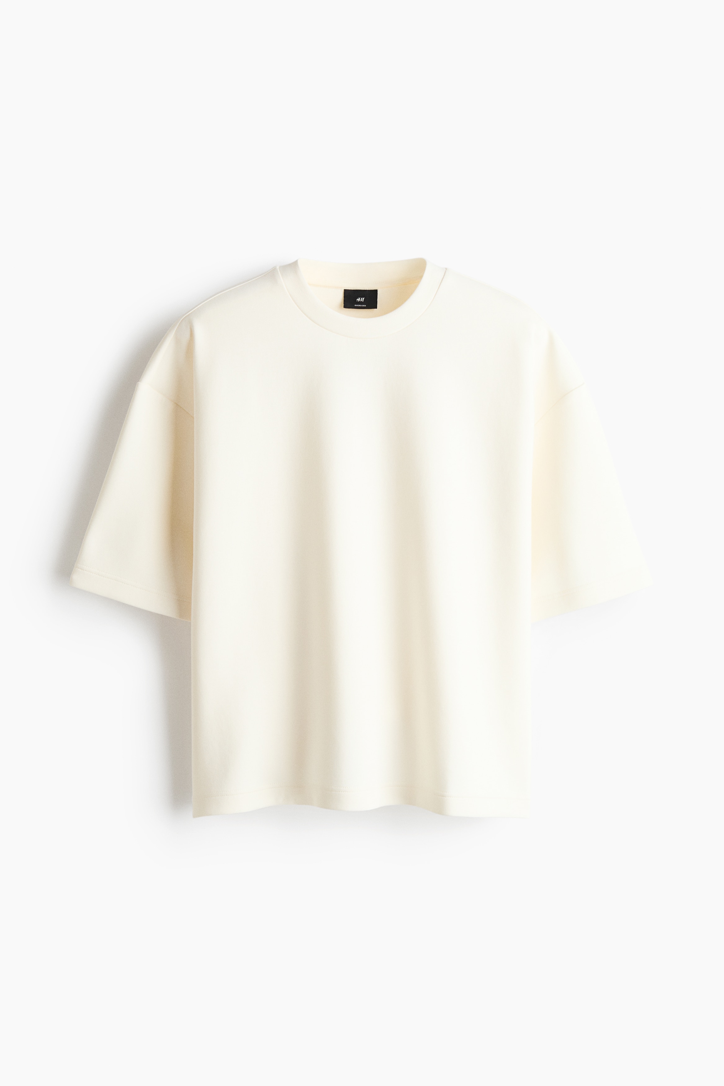 Camiseta efecto neopreno Oversized Fit - Crema/Gris claro jaspeado/Verde empolvado claro/Verde caqui oscuro
