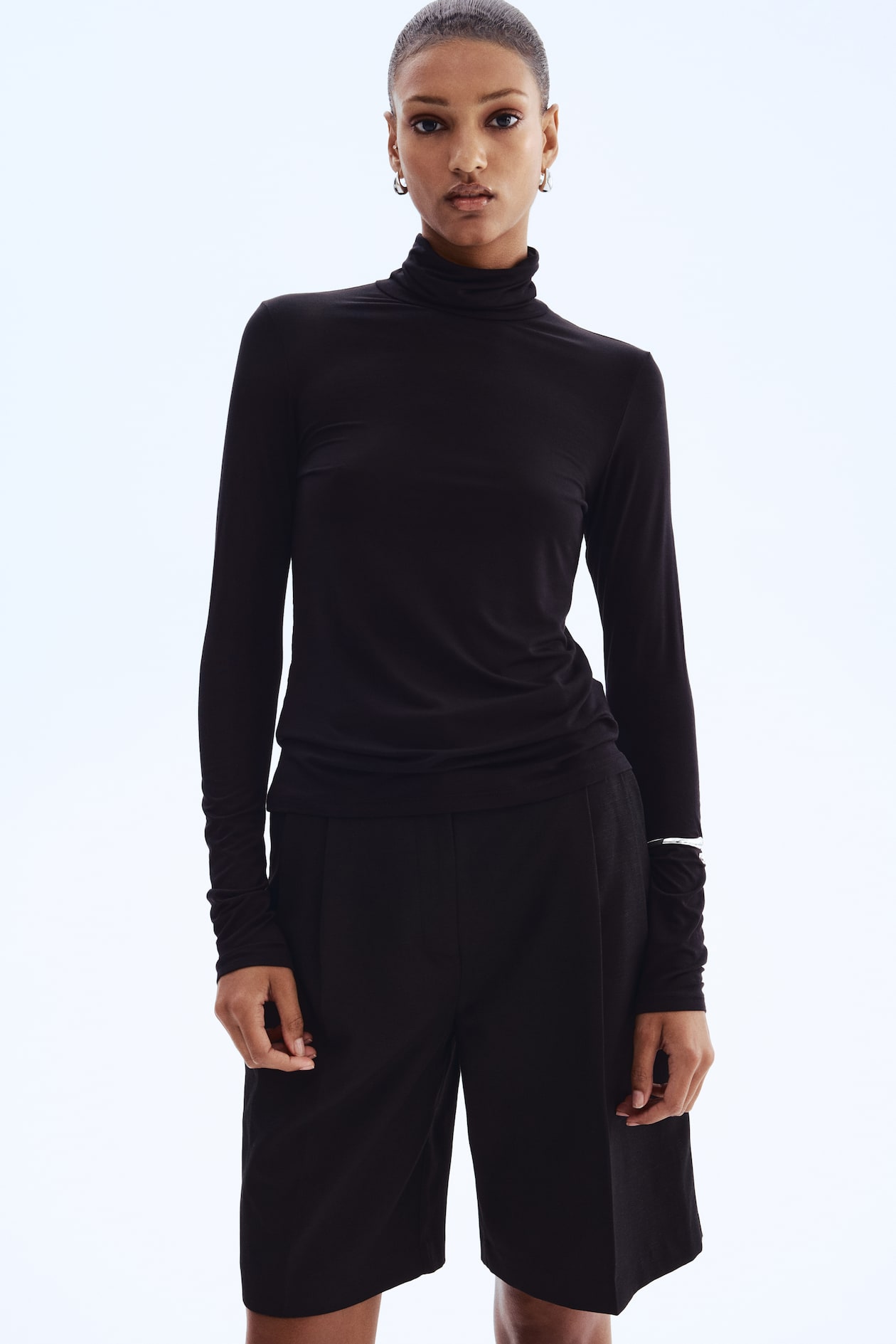 Viscose Turtleneck Top - image 4