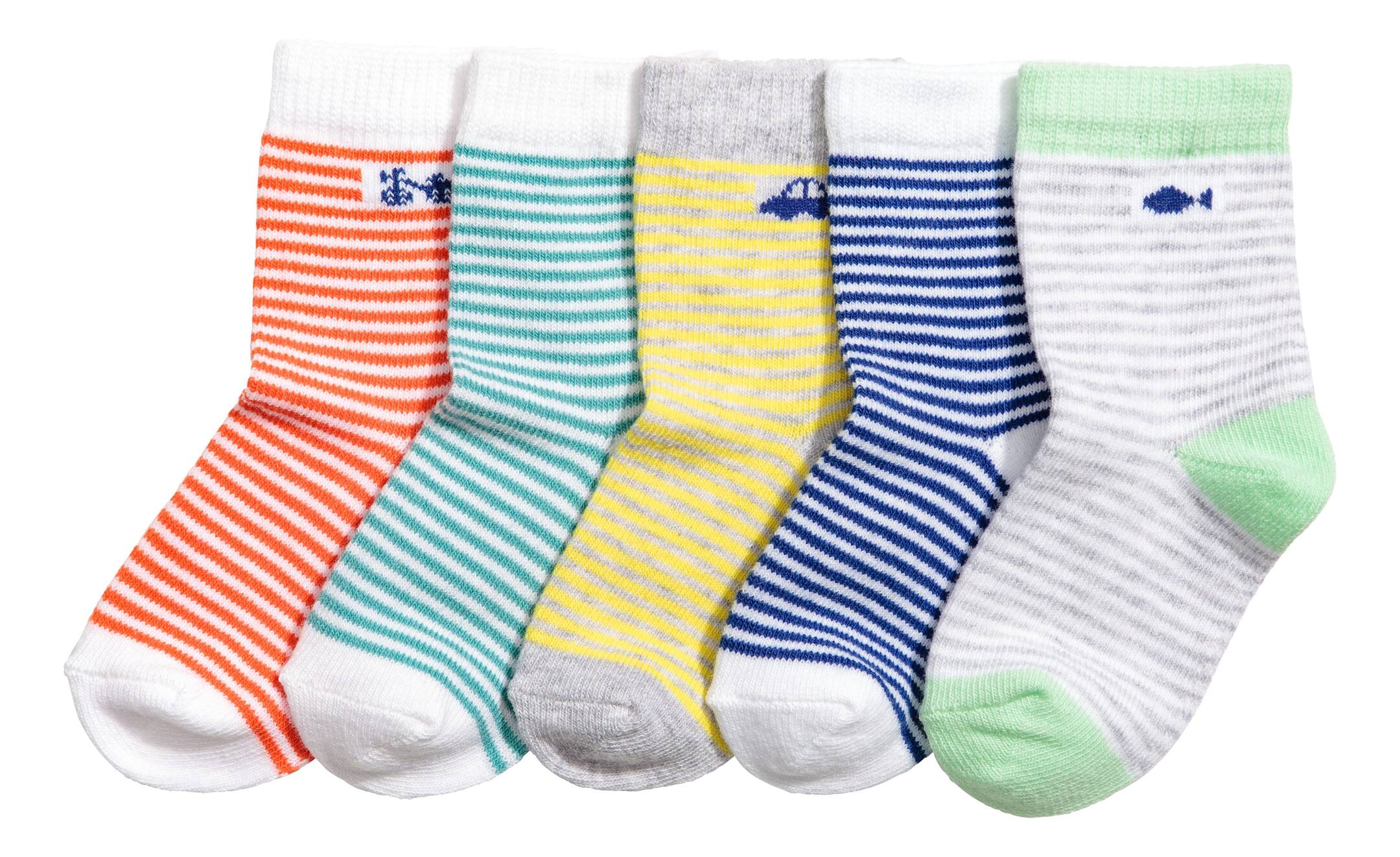 Näytä suurempi kuva: 5 paria sukkia - Vihreä - Kids | H&M FI 1