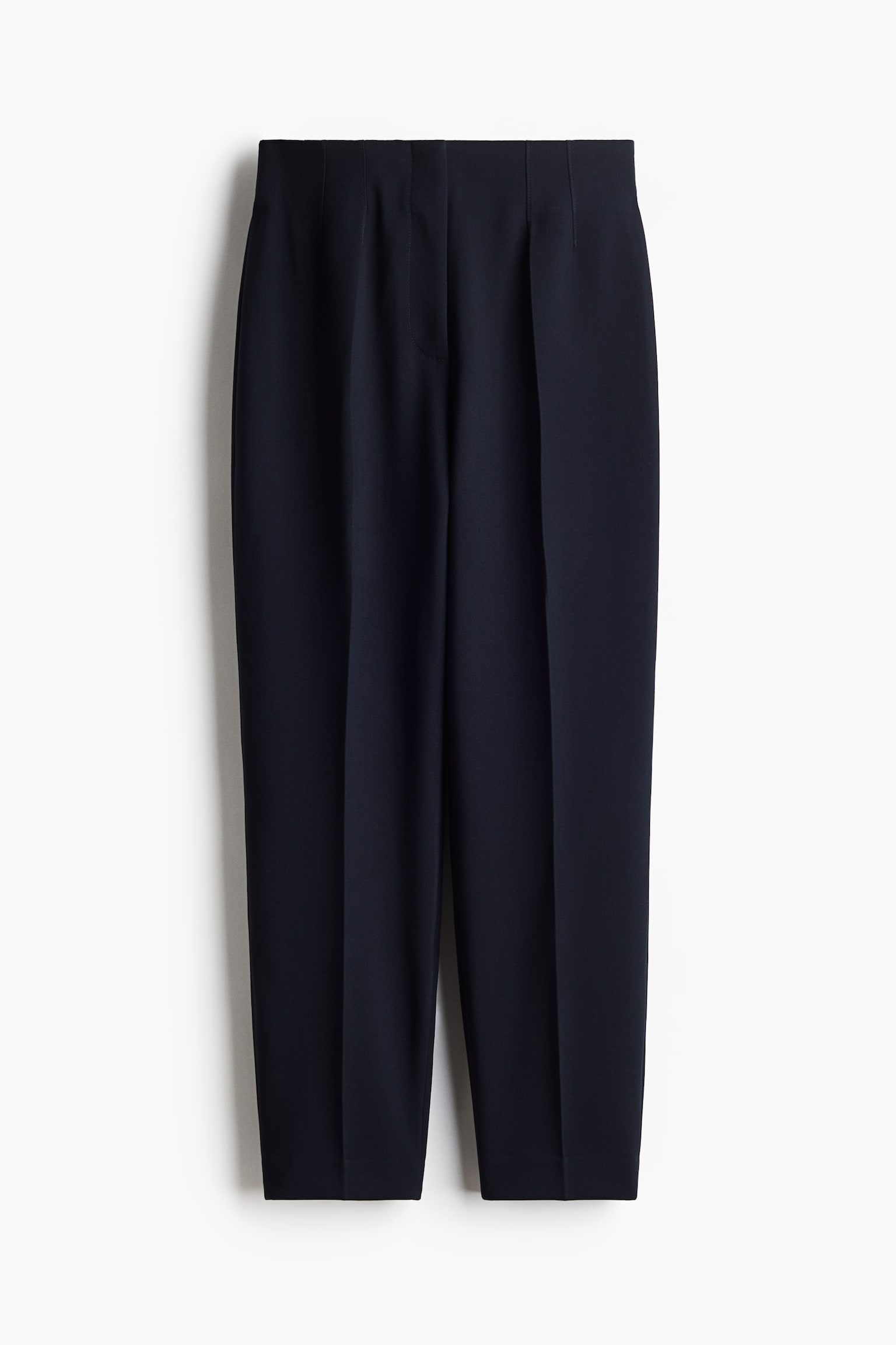 Ankle-length cigarette trousers - Navy blue/Black/Dark beige/Grey marl - 2