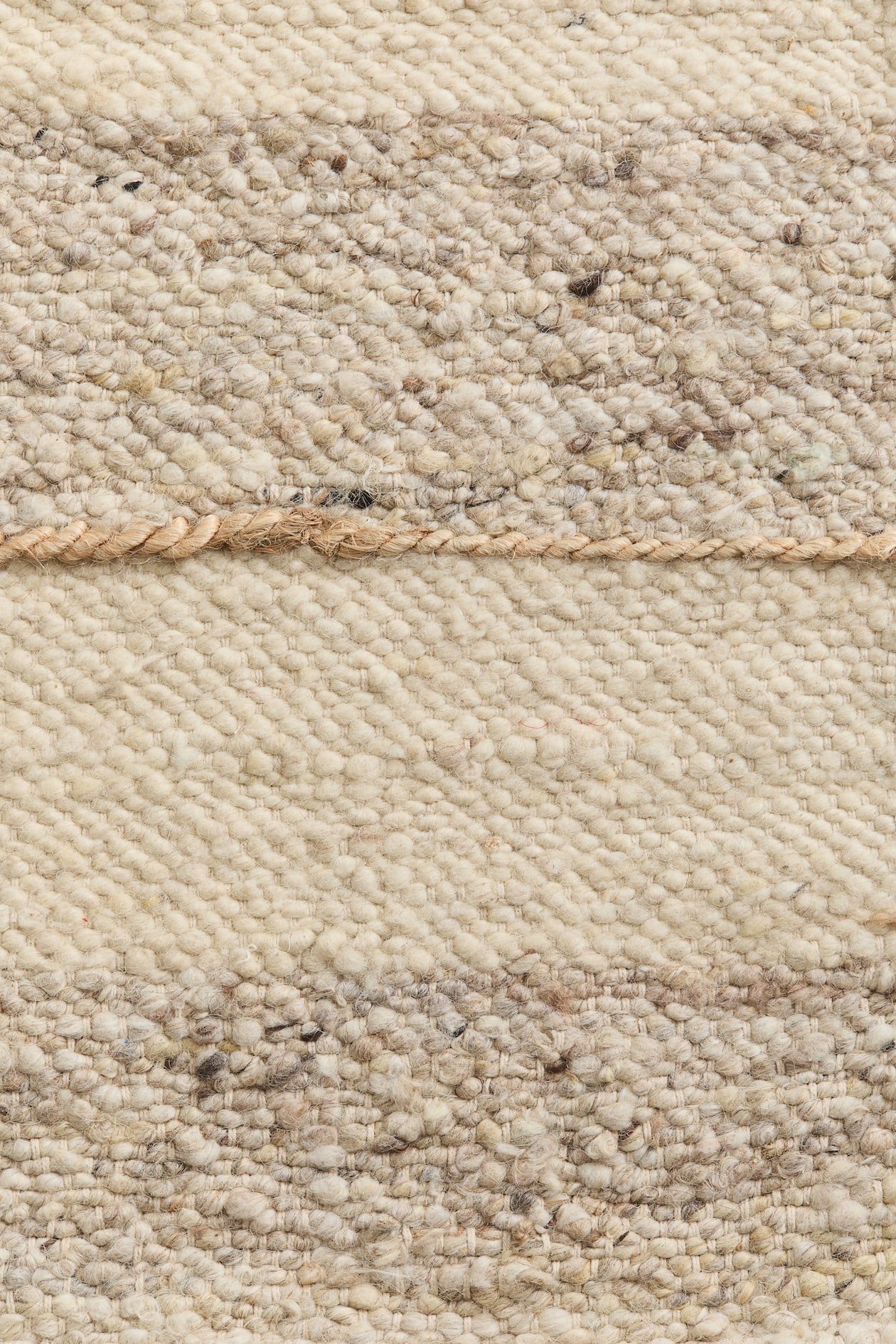 Wool Hm Rugs Beige/striped Large Textured-Weave Wool-Blend Rug at H&M Home | H&M US