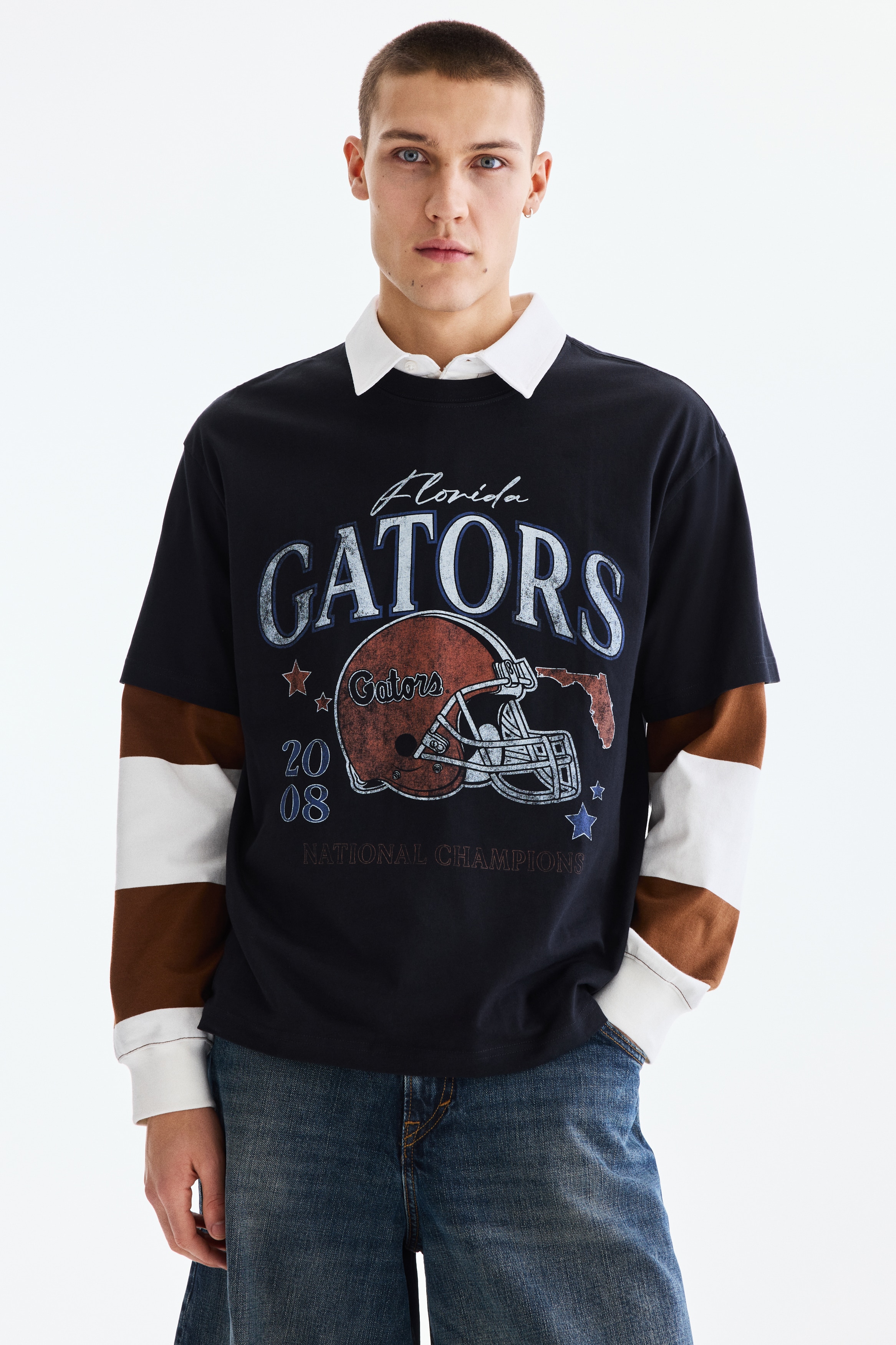 Majica Loose Fit-Crna/Florida Gators