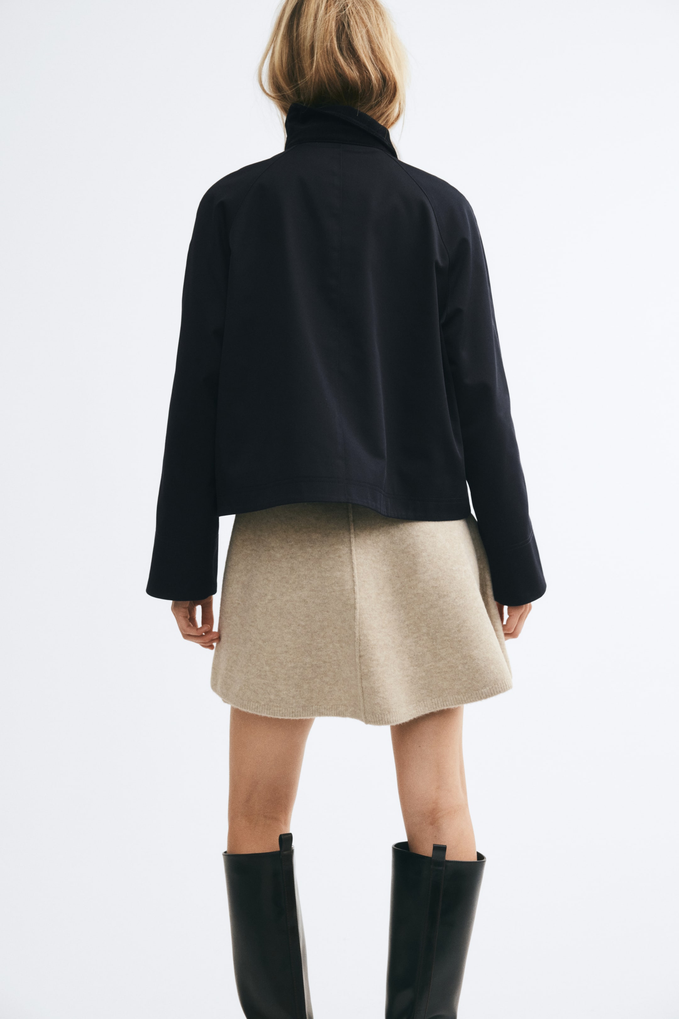 Jacket with Corduroy Collar