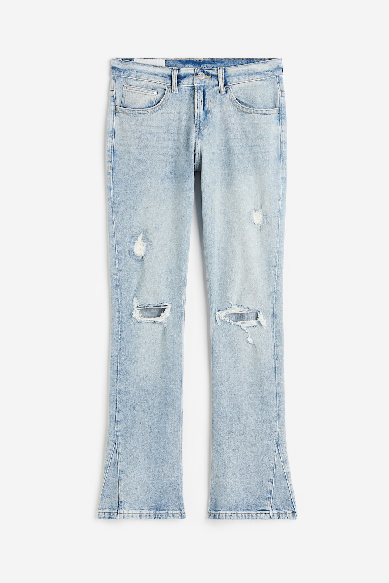 Flared Slim Jeans Light denim blue Men H&M PH - Main Image