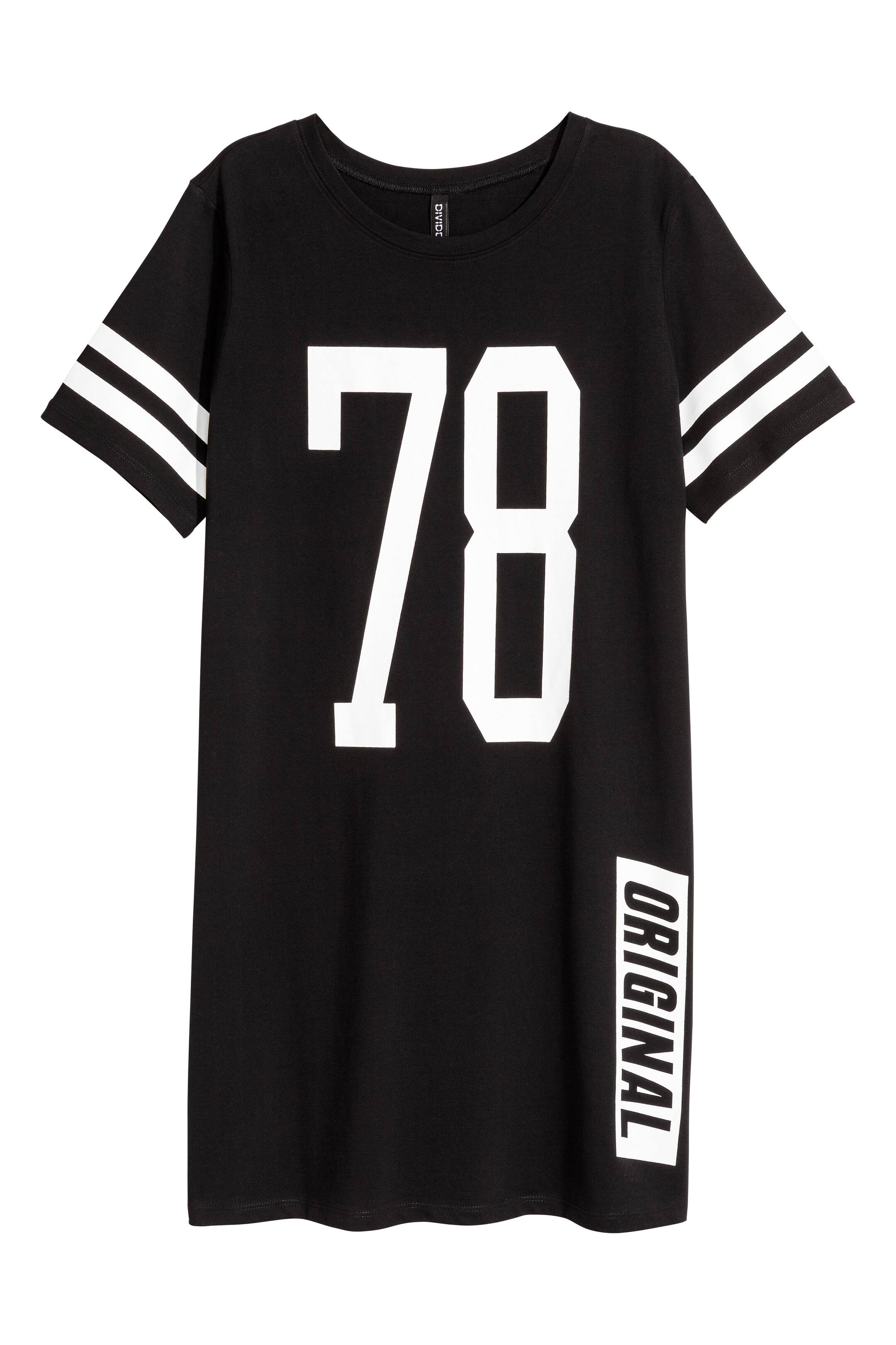 Agrandir l'image: Robe T-shirt - Noir - FEMME | H&M FR 1