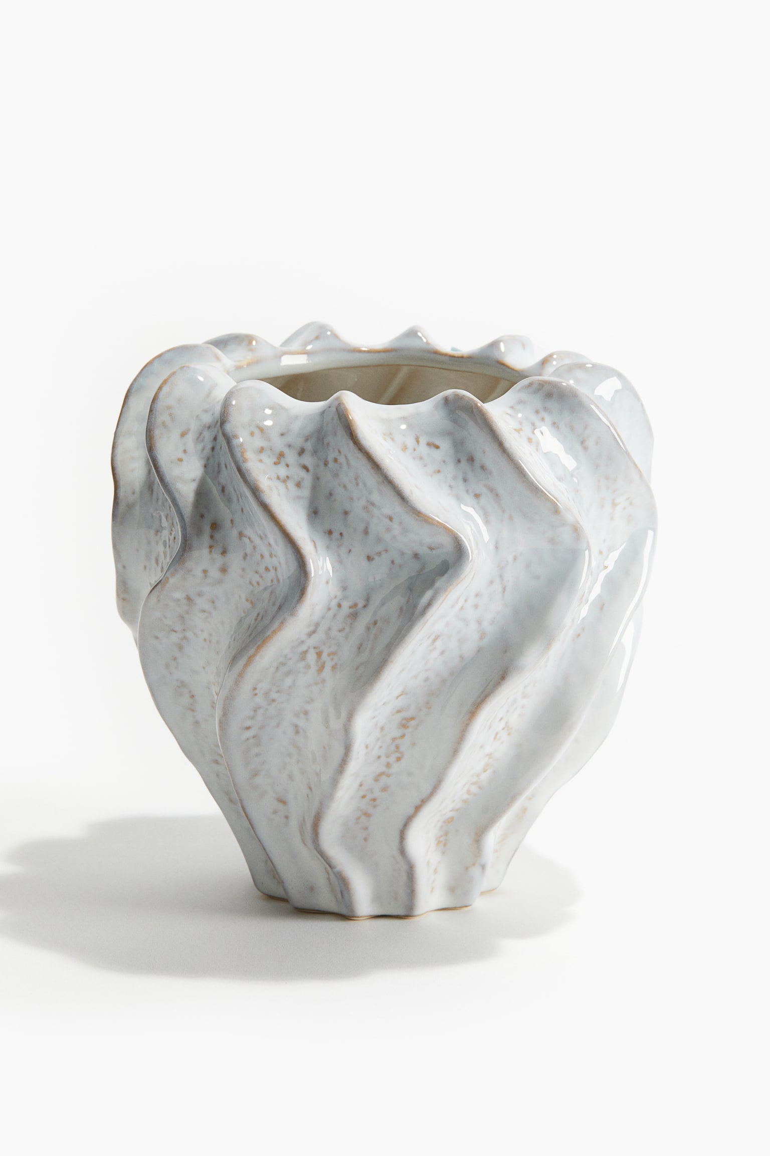 Stoneware vase - White - 1