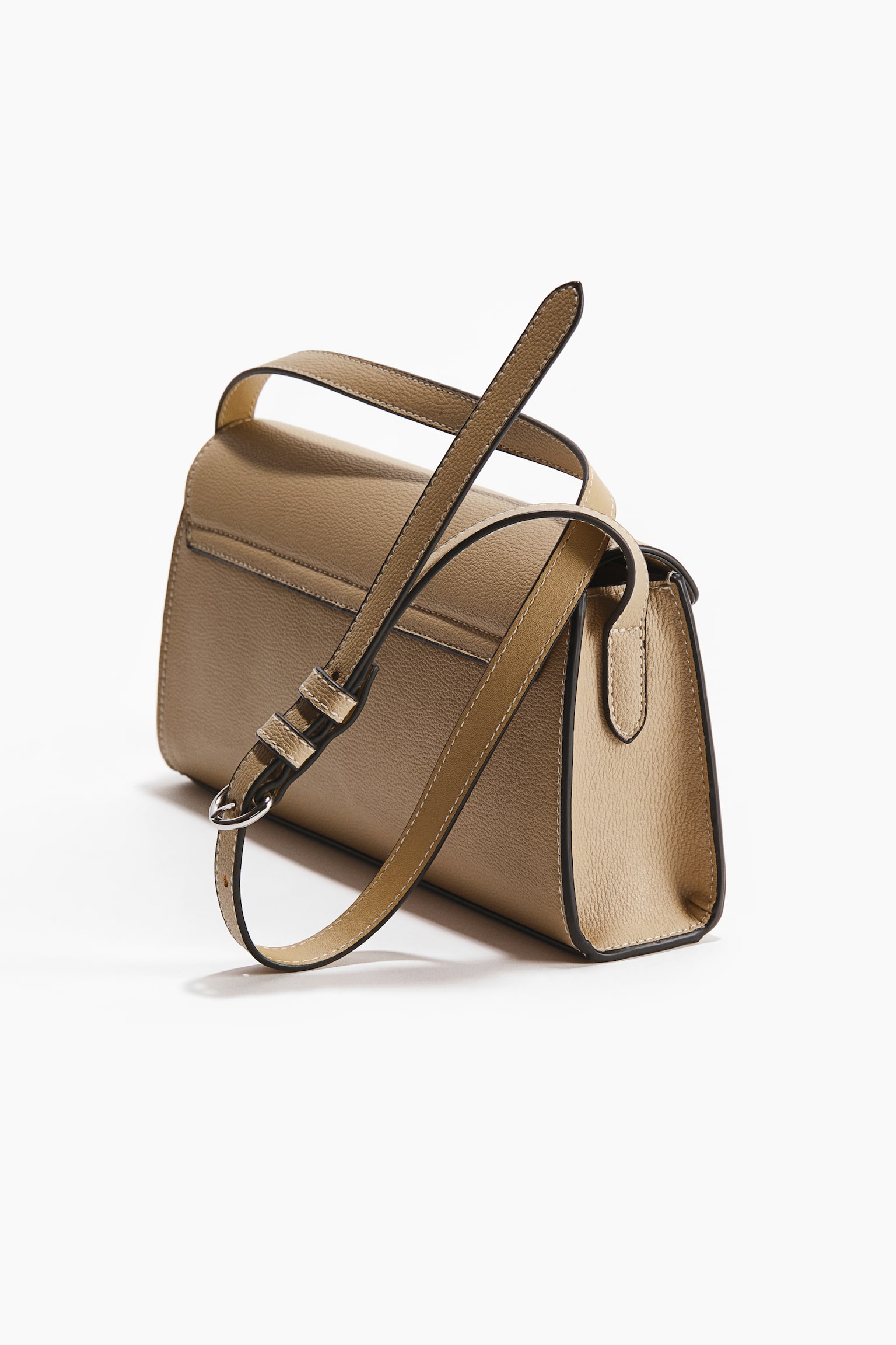 Женская сумка H&M Strap-Detail Shoulder, цвет: Бежевый — фото 4