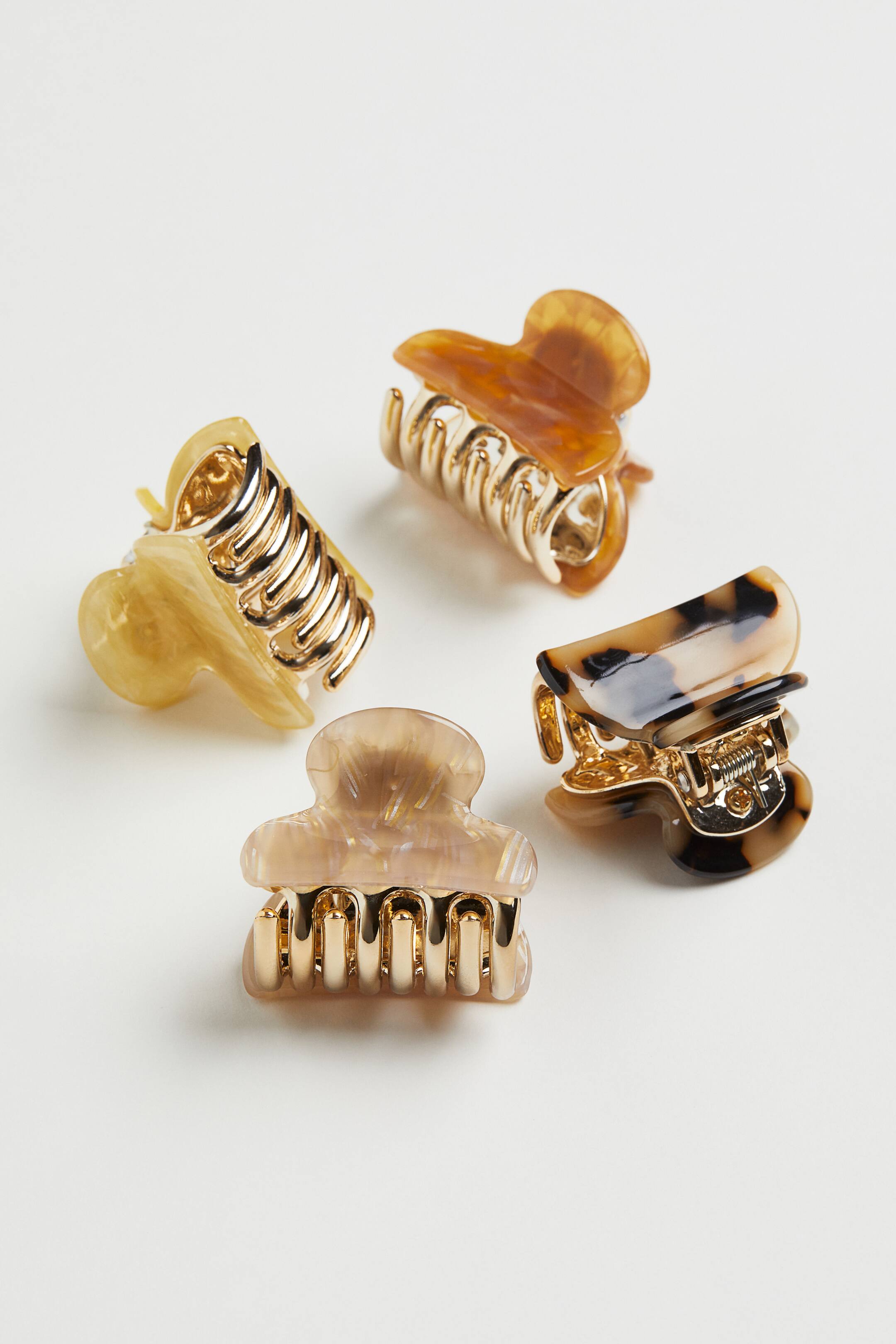 View larger image: 4-pack Hair Claws - Yellow - Ladies | H&M US 1
