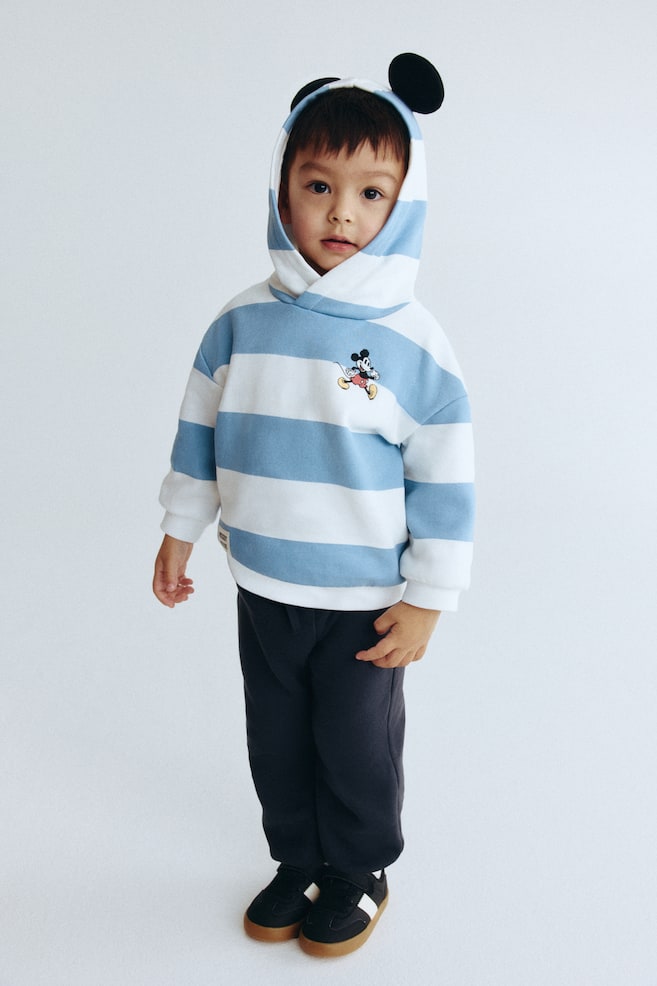 2-Piece Hoodie and Joggers Set-Light blue/Mickey Mouse - 5