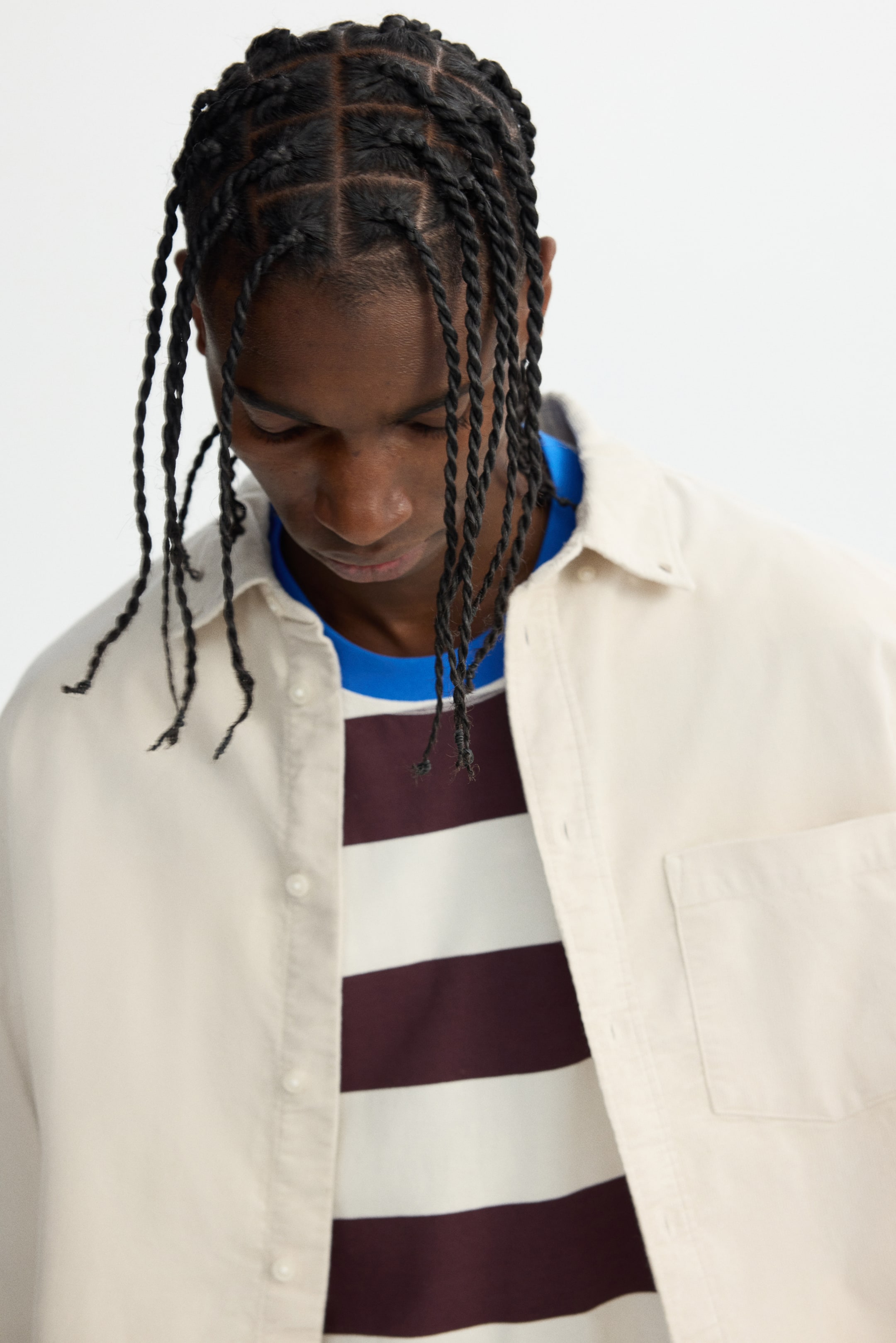 Visa större bild: Manchesterskjorta Regular Fit - Ljusbeige - HERR | H&M FI 3