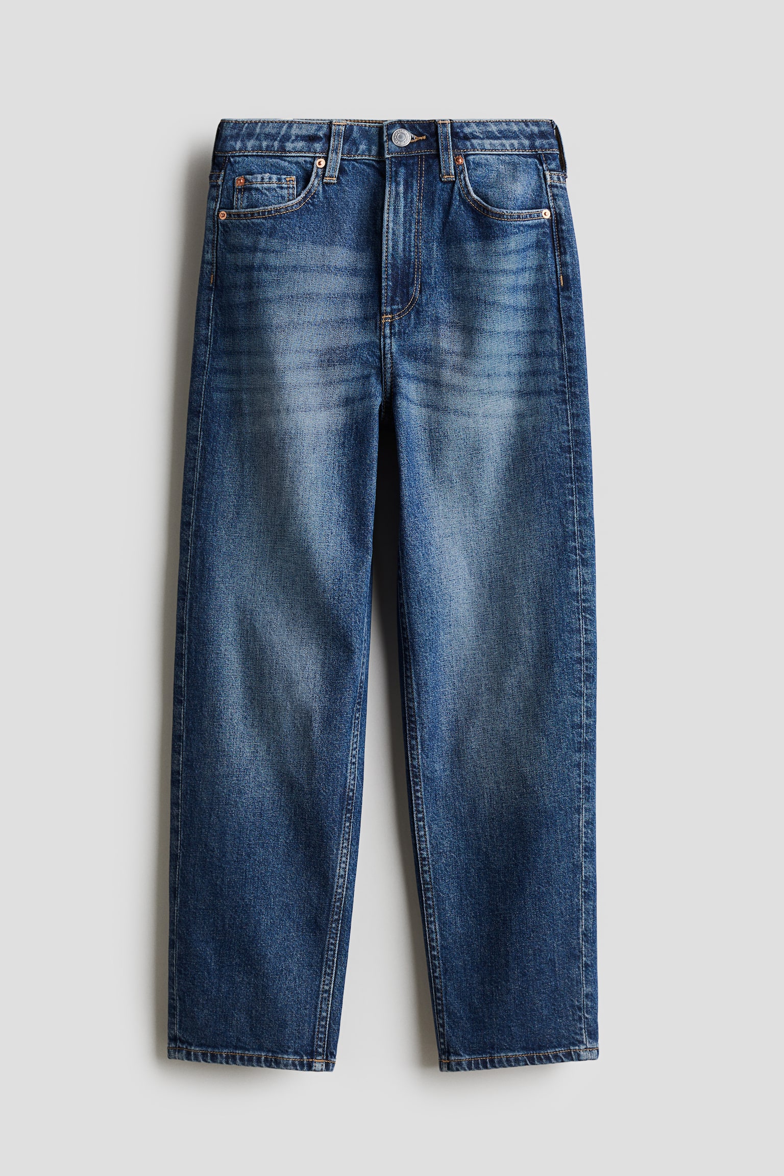 Relaxed Fit Jeans - Dark denim blue/Denim blue - 1