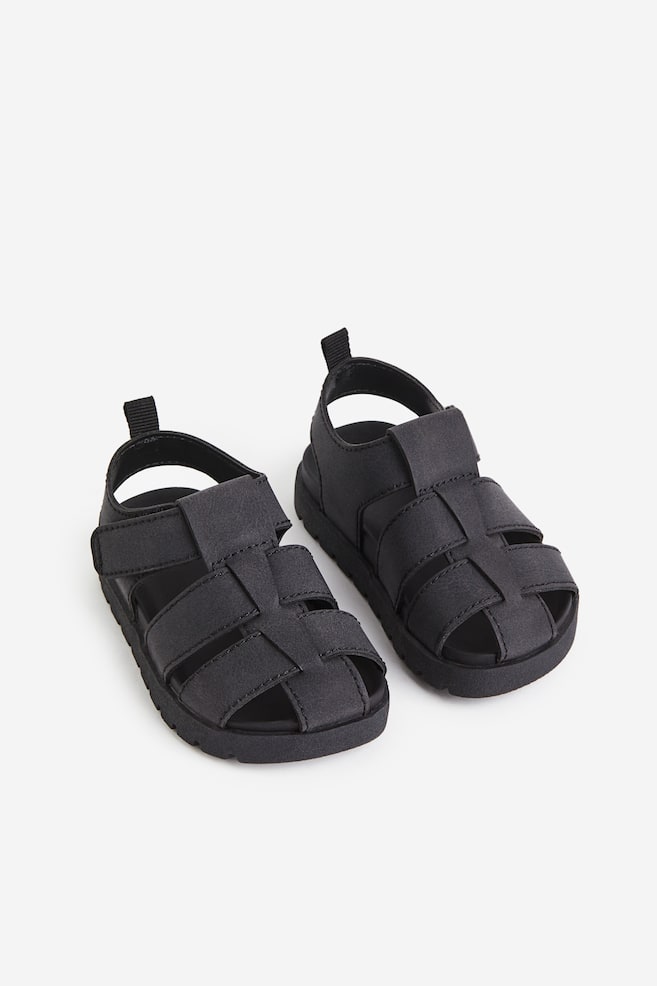 Fisherman sandals - Black/Beige - 1