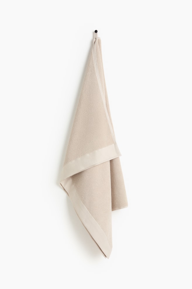 Cotton terry bath sheet - Light beige/Dusty blue/Sage green/Black/Dark brown/Mole/Dark green/Orange/Dark green/White - 1