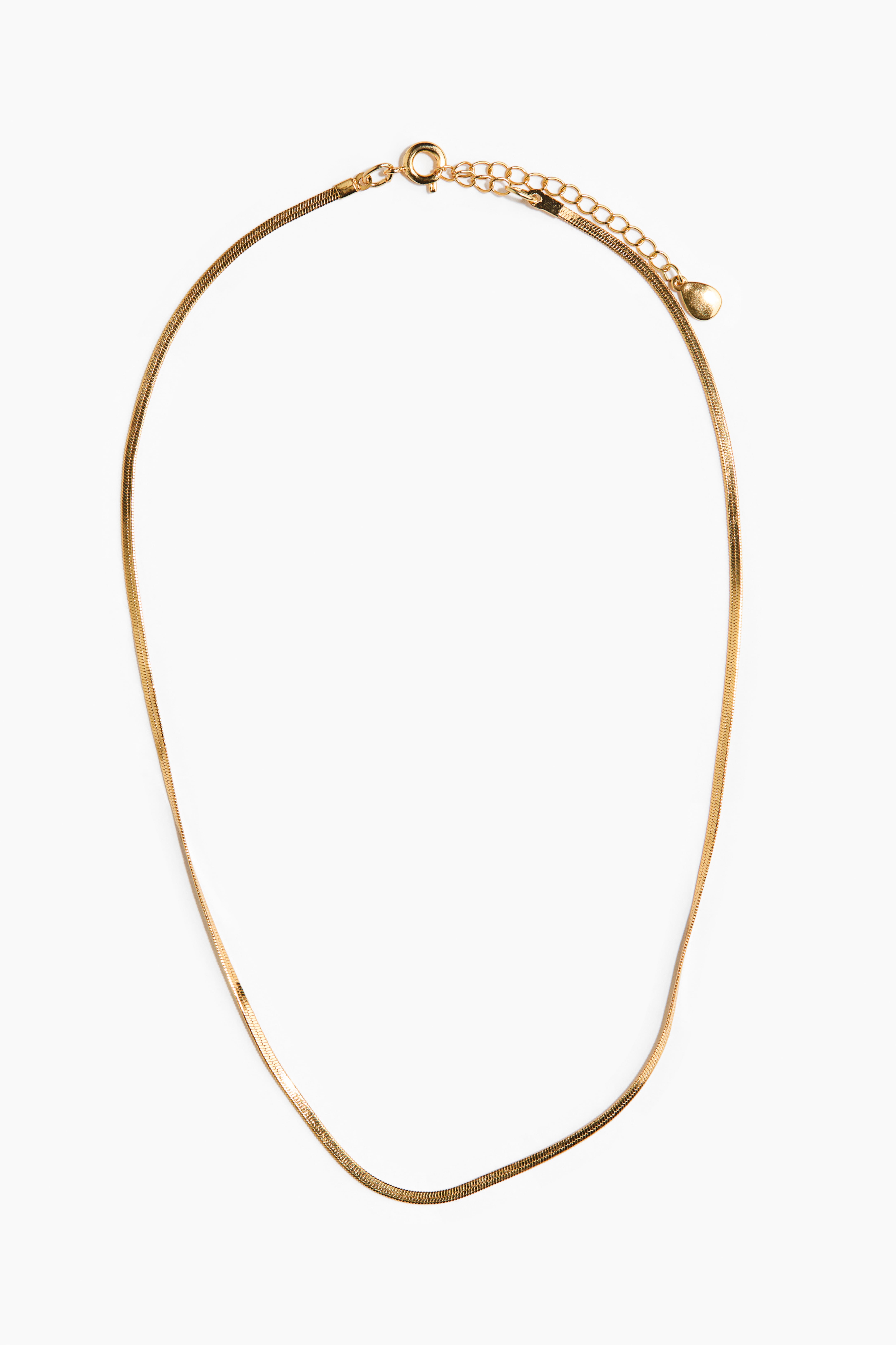 Waterproof Herringbone Chain Necklace