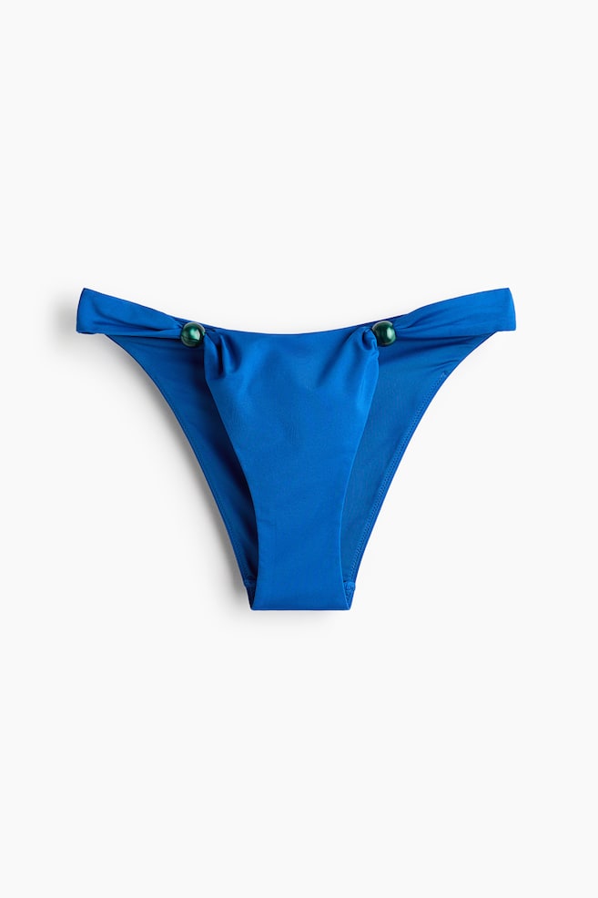 Bas de maillot Cheeky - Bleu vif/Marron foncé - 1