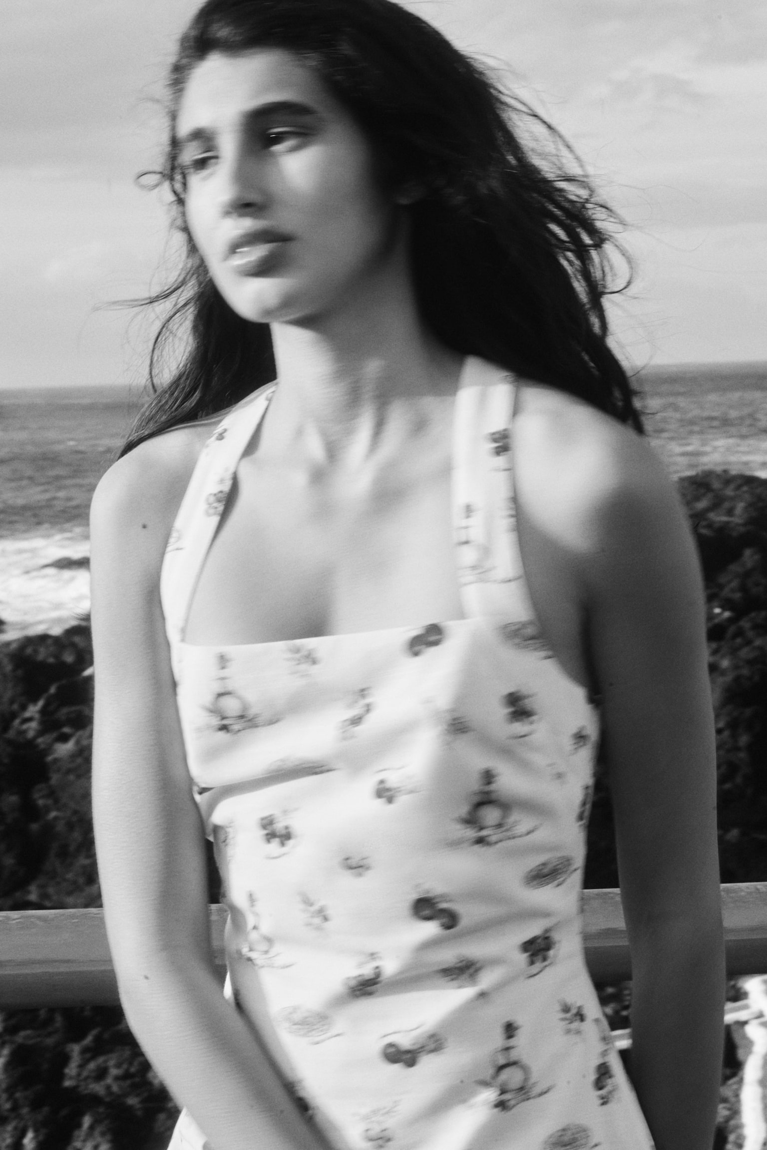 Twist-detail printed dress - Cream/Tomatoes - 3