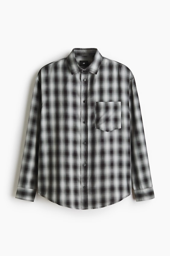Мужские рубашки H&M Relaxed-Fit Shirt