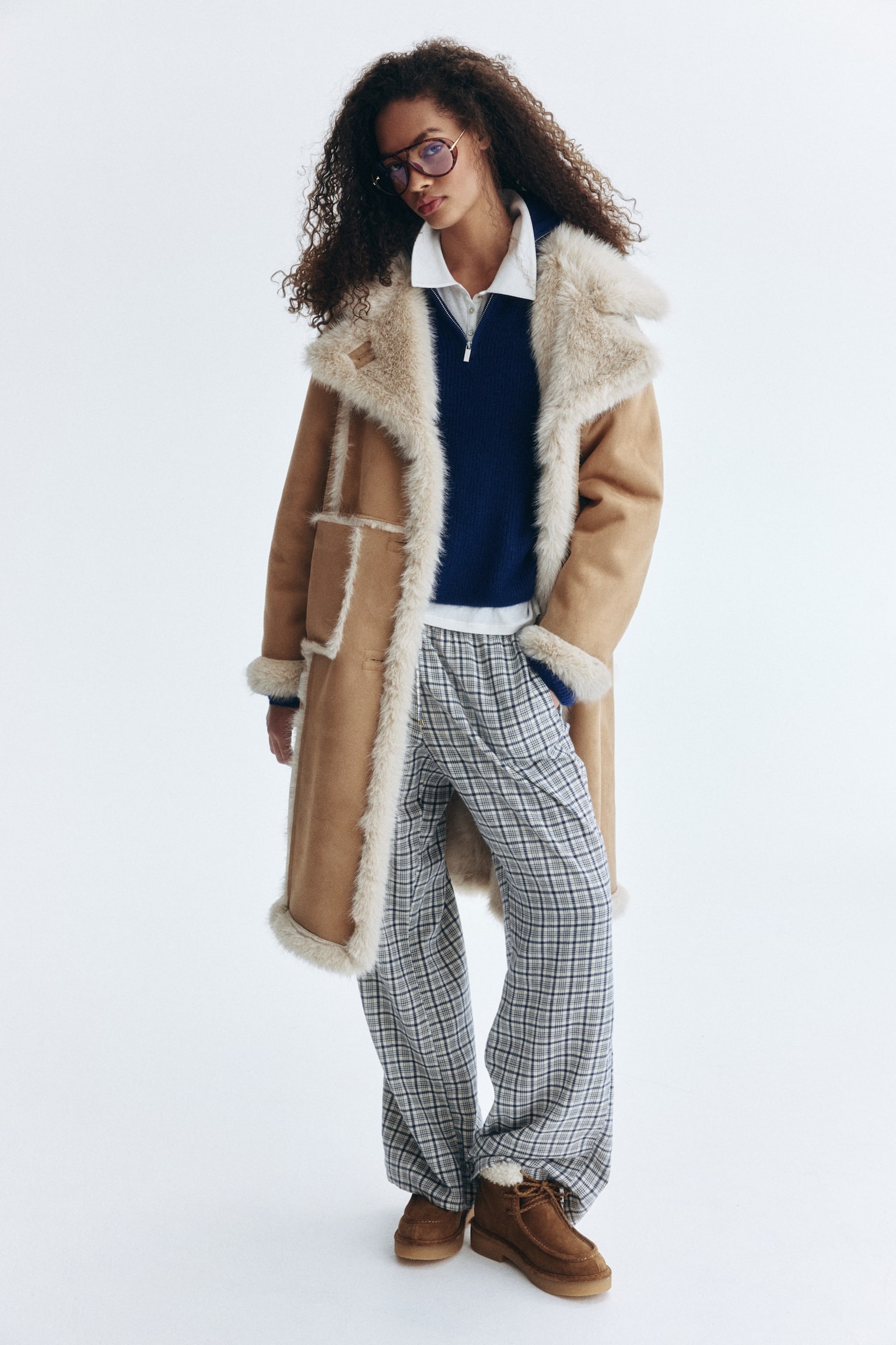 Single-breasted coat - Beige - 5