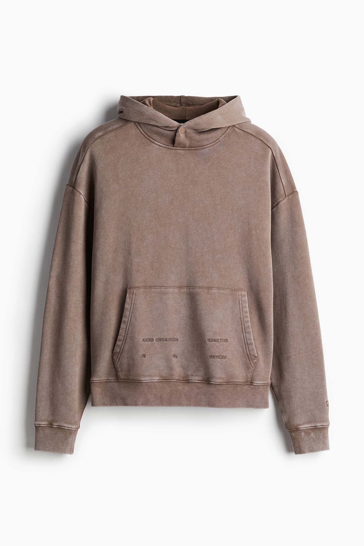 Loose-Fit Sports Hoodie - Dark beige/Taupe - 2