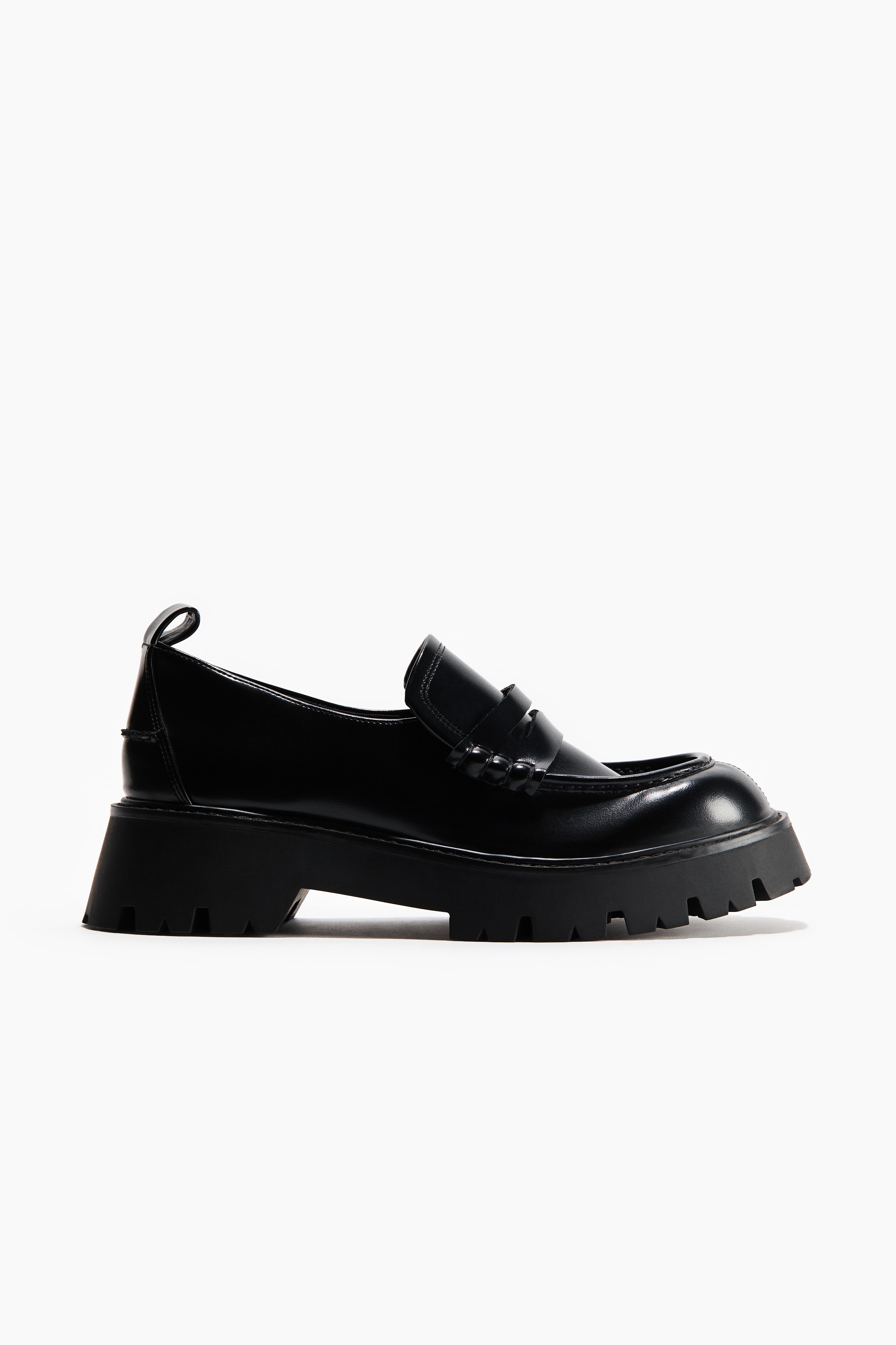 Chunky Loafer - Schwarz/Dunkelbeige/Dunkelbraun