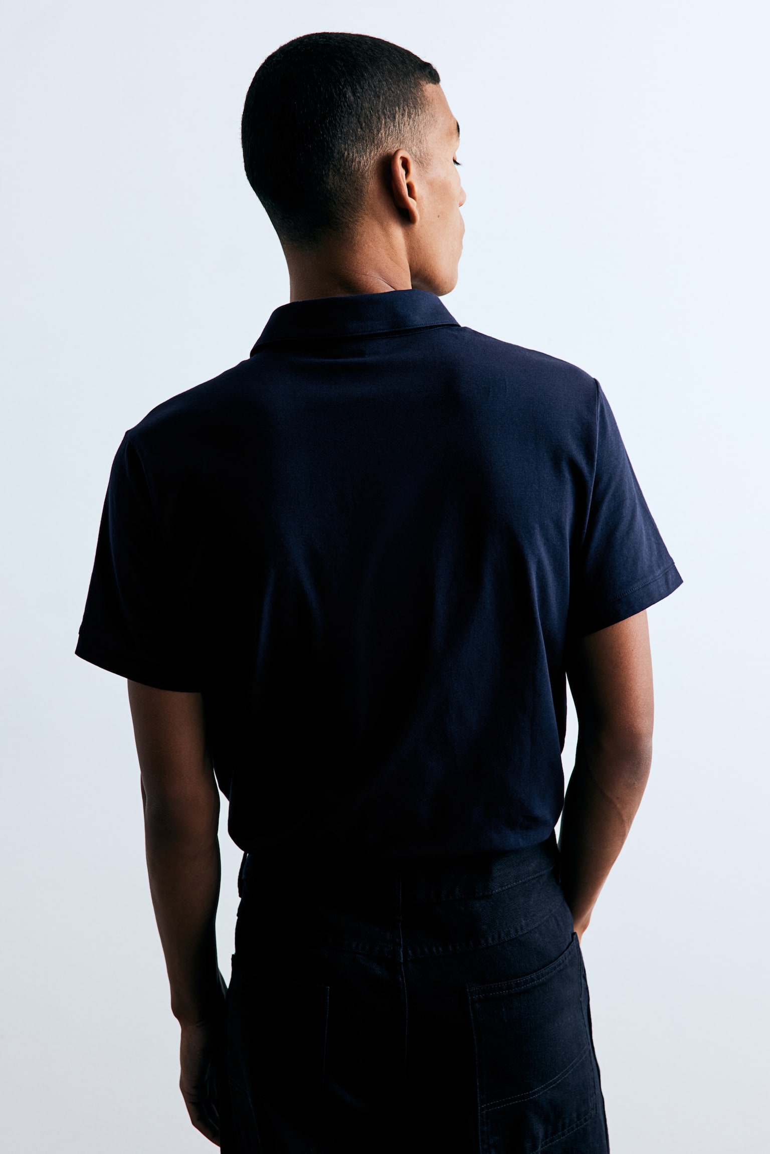 Slim Fit Polo shirt - Navy blue/White/Black/Dark grey - 6