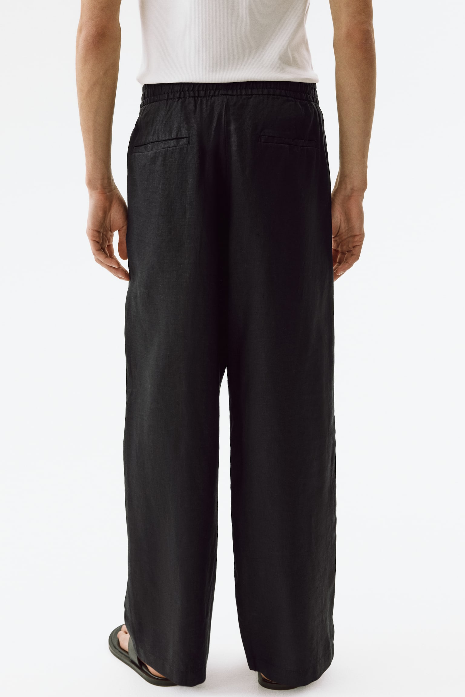 Loose Fit Linen trousers - 4