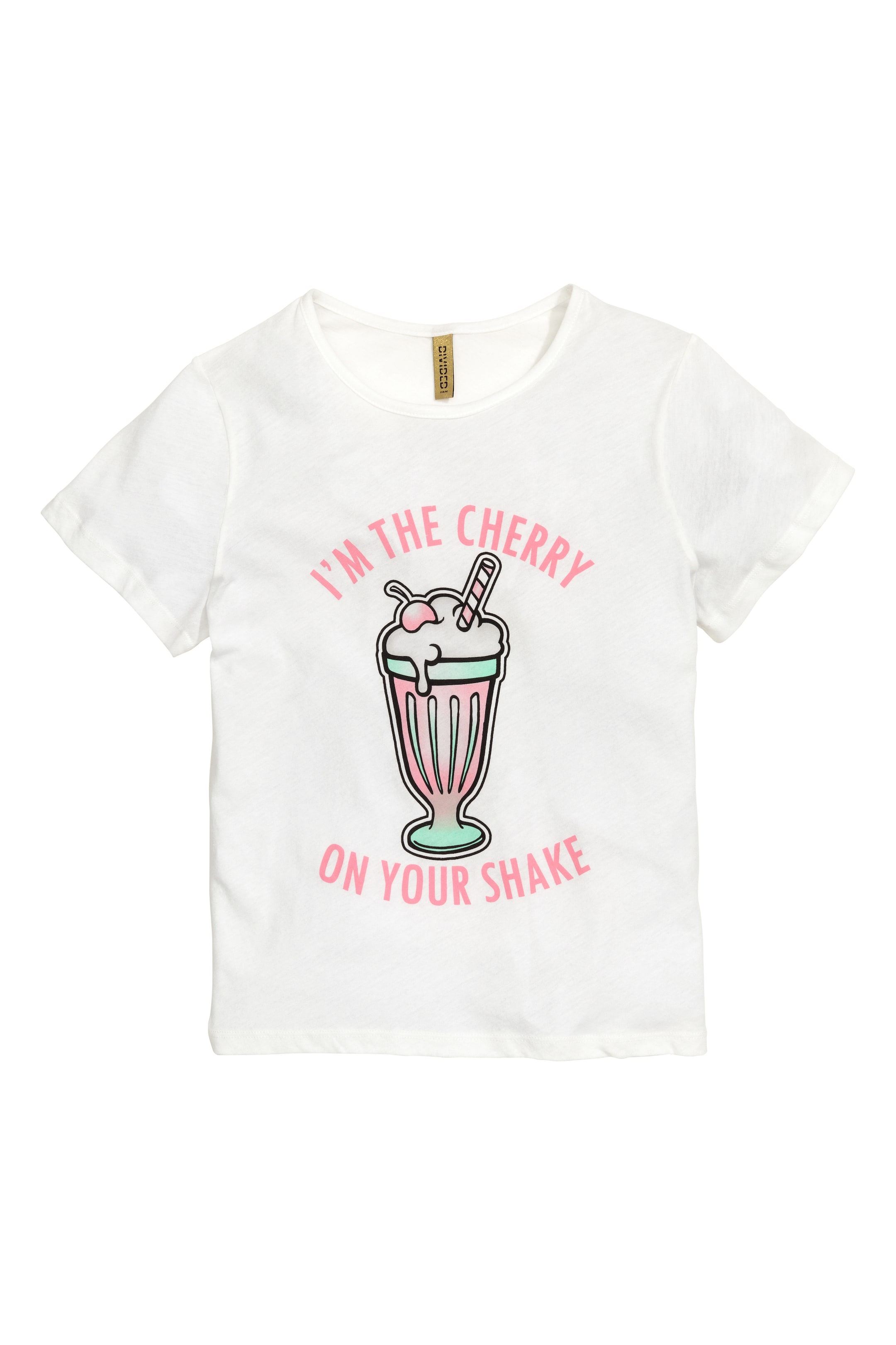 Ver imagem maior: Pijama de t-shirt e calças - Branco/Gelado - SENHORA | H&M PT 1