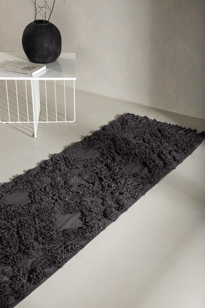 Hilma Carpet - Cotton; Dark Grey/Cotton; Brown/Cotton; White - 2