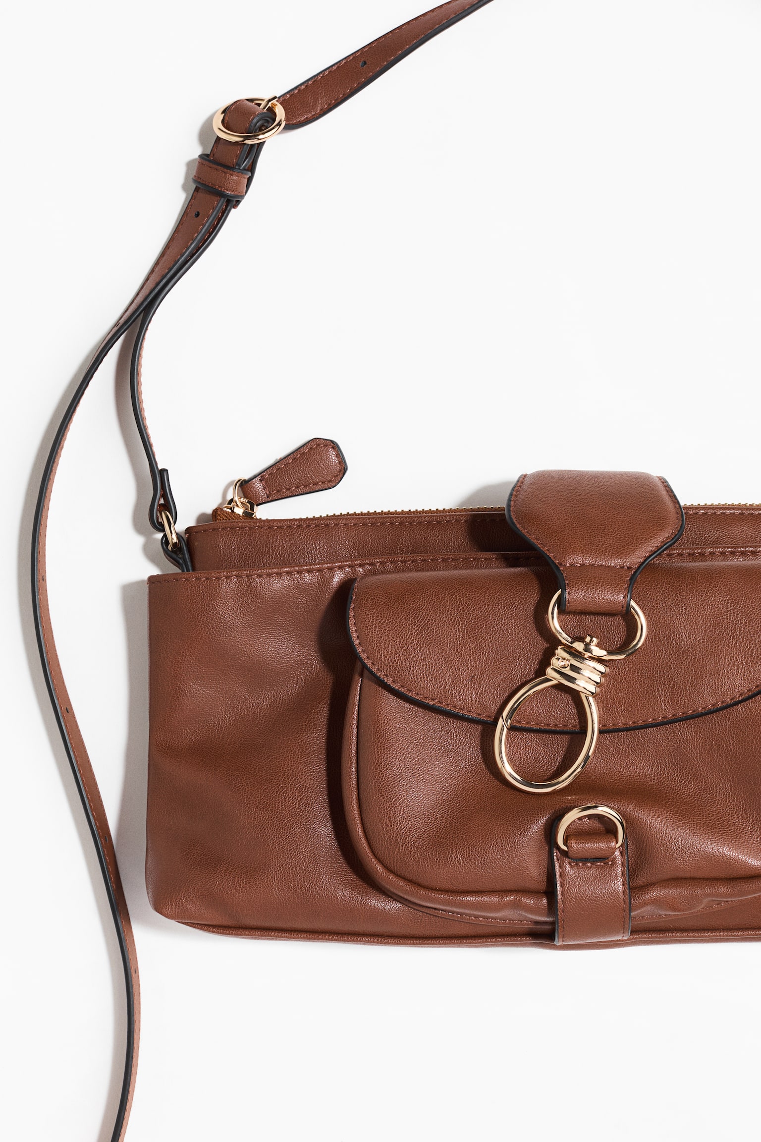 Schoudertas - Bruin/Zwart/Bordeauxrood - 3