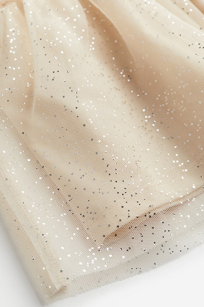 Robe imprimée avec jupe en tulle - Beige clair/Winnie l'ourson/Blanc/Minnie - 3