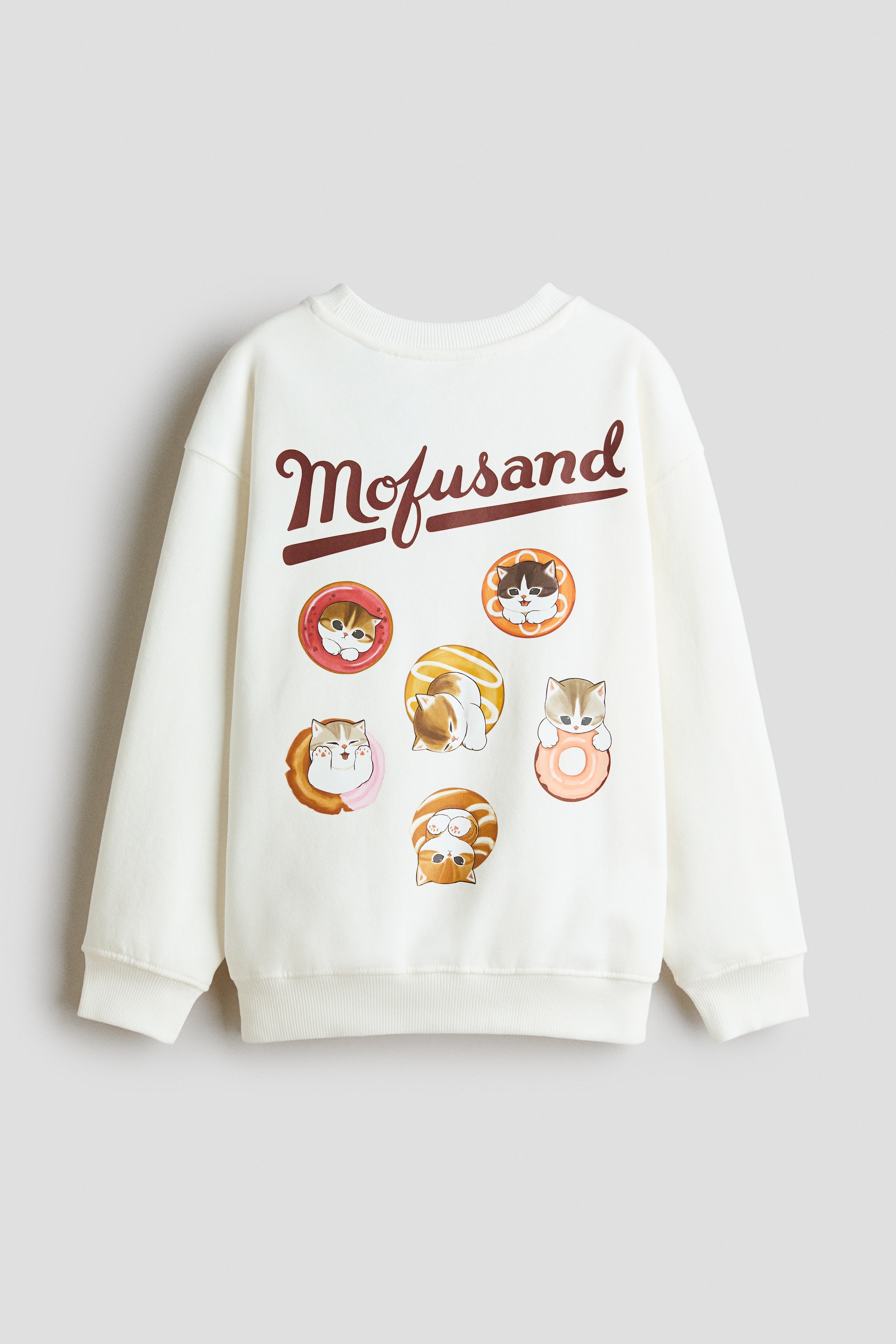 Cream/Miffy Printed Brushed-Inside Sweatshirt for kids | H&M US