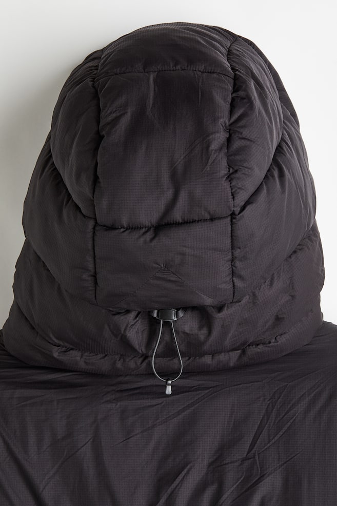 Reversible insulated puffer jacket - Black/Light blue - 8