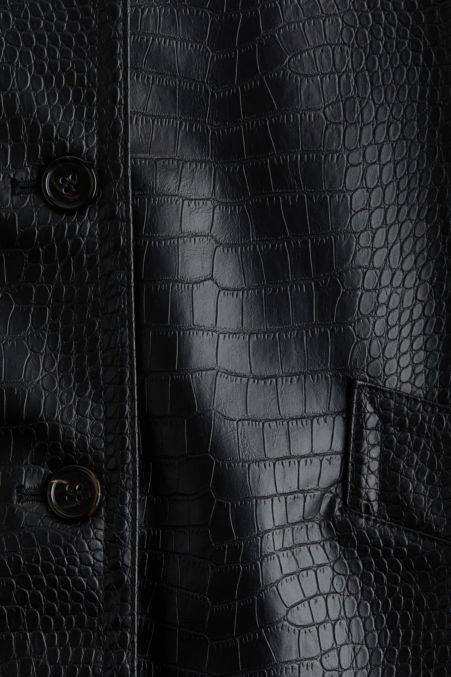 Coated jacket - שחור - 3