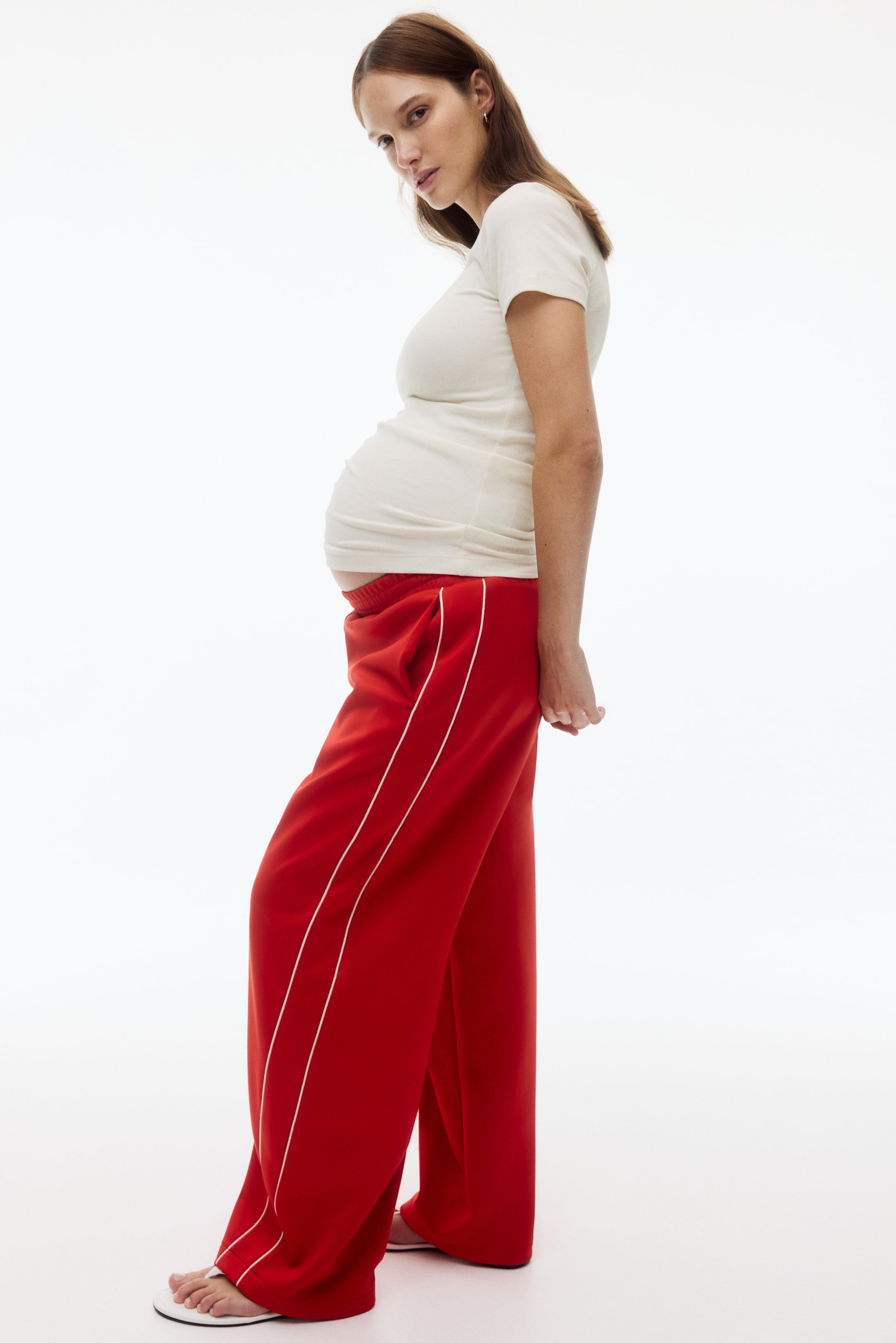 MAMA Ribbed Jersey T-Shirt
