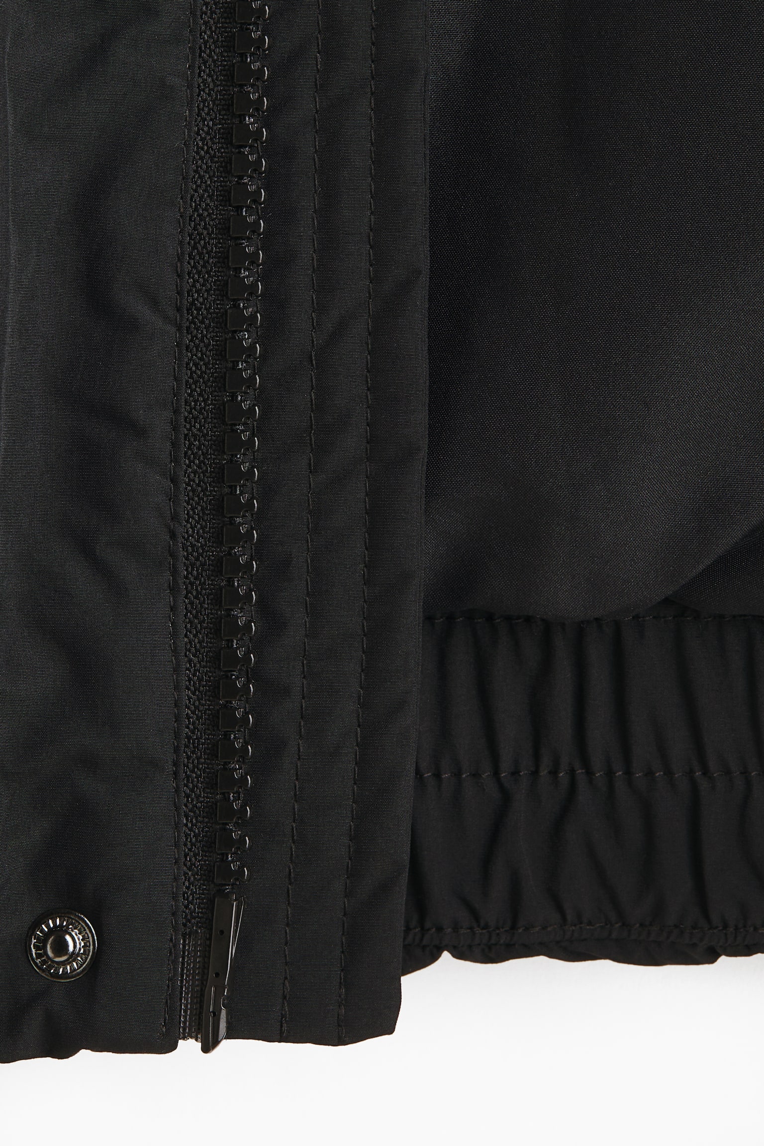 발수 코팅 퍼프 재킷 - 블랙/다크 카키 그린 - 5