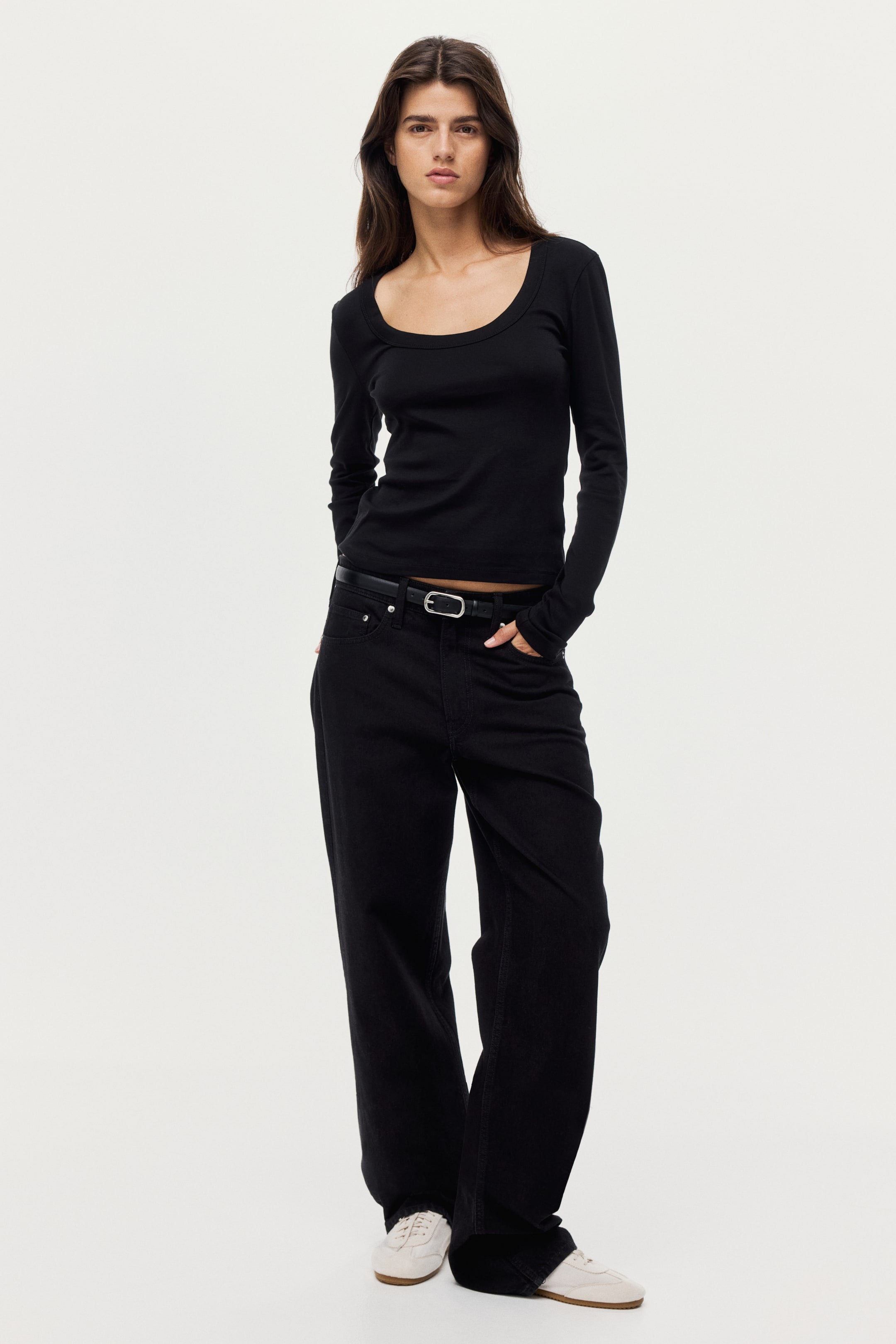 Visa större bild: Bomullströja - Svart - DAM | H&M SE 2