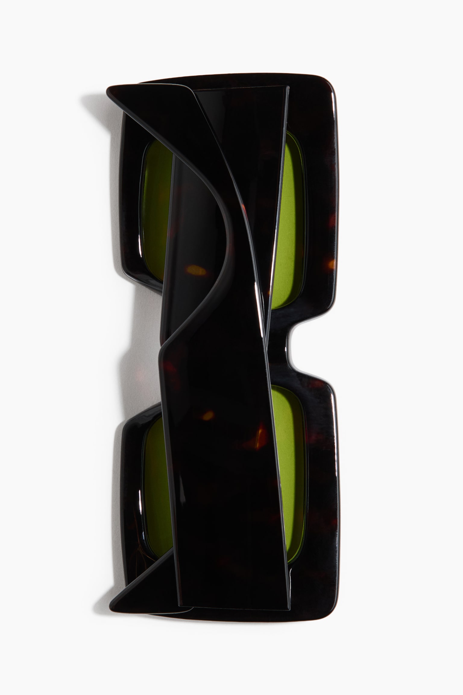 Square polarized sunglasses - Dark brown - 5