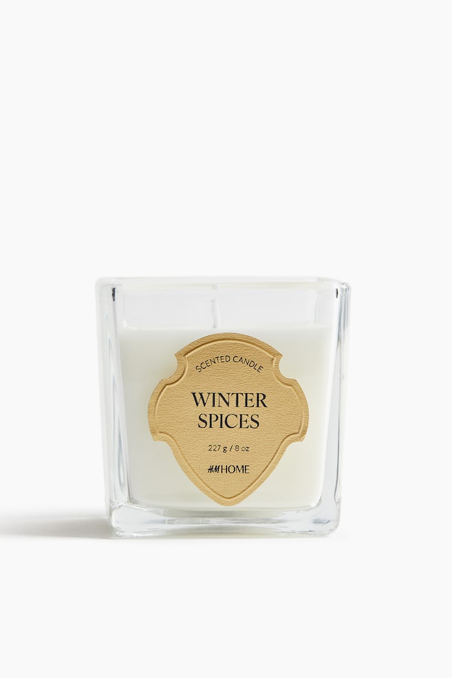 Scented candle in glass holder - Winter Spices - 1