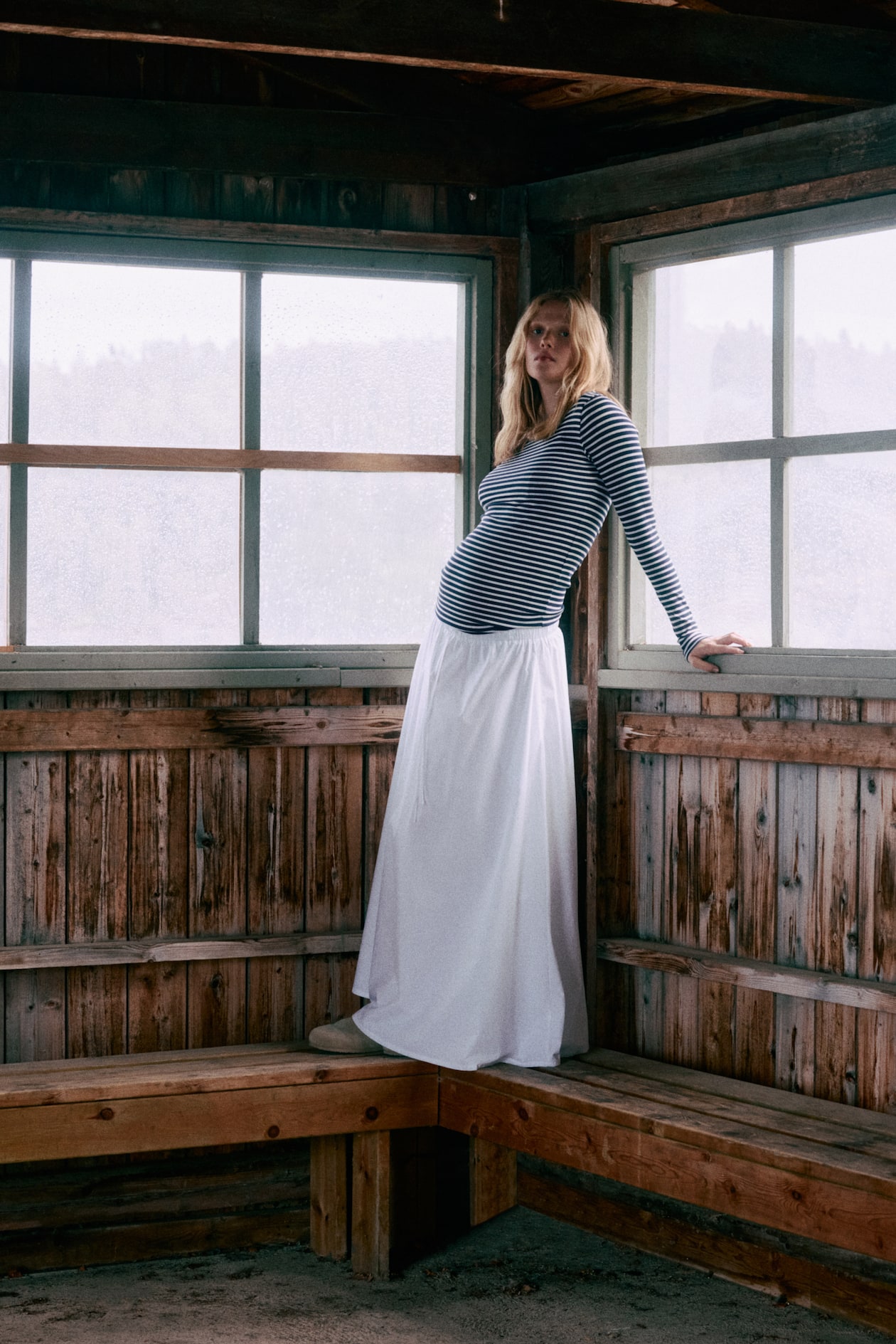 MAMA Ribbed Jersey Top - image 2
