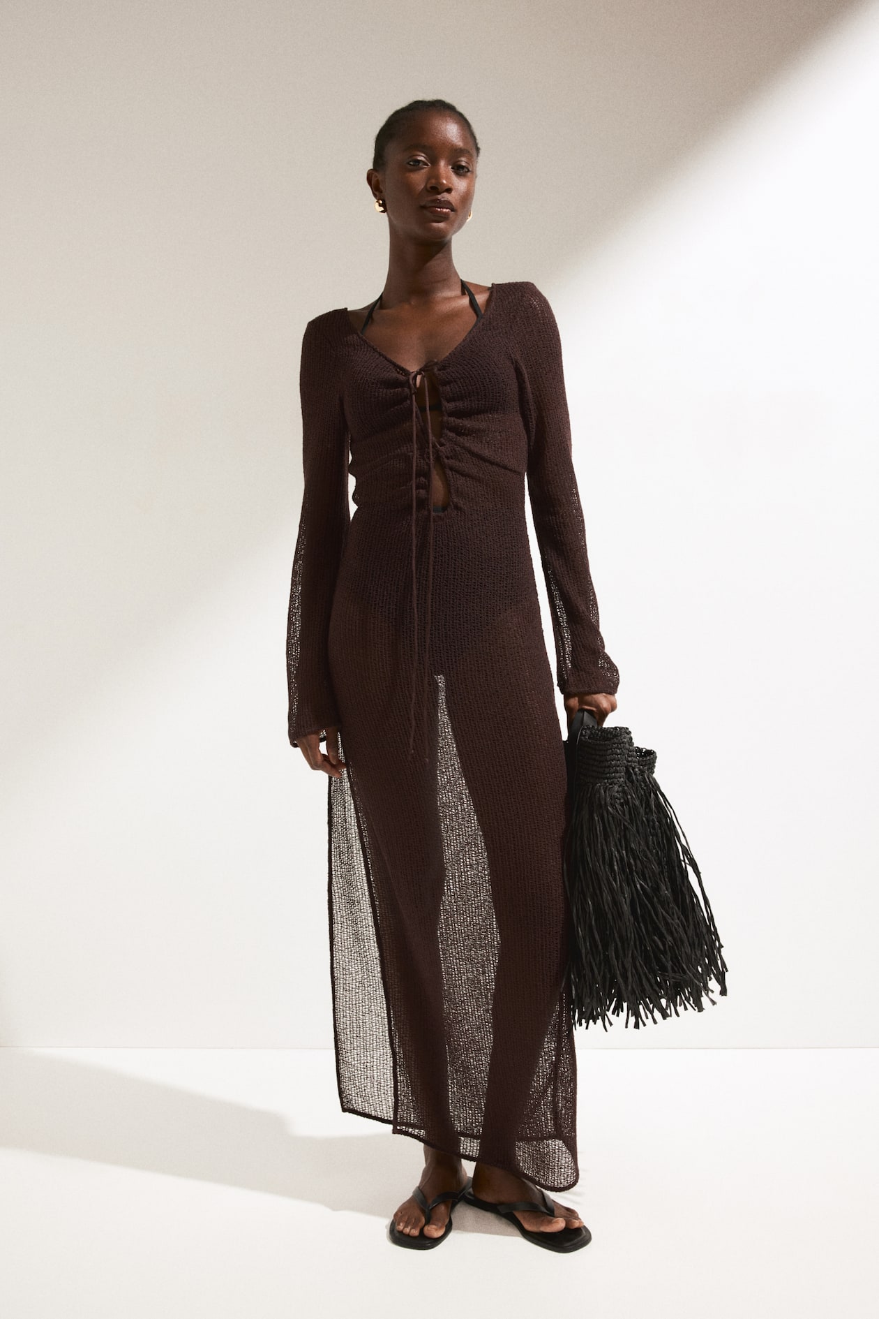 Abito da mare a punto largo Marrone scuro DONNA H&M IT