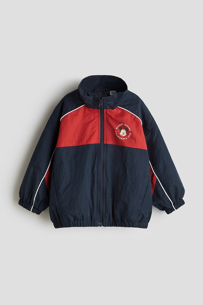 Printed Windbreaker - Navy blue/Mickey Mouse - 1