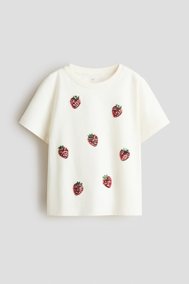 Camiseta con motivo - Blanco/Fresas/Azul claro/Corazón/Rosa/Fresa/Blanco/Corazones/Rosa claro/Cerezas/Rosa claro/Amour/Blanco/Frutas/Rojo claro/Milano/Rosa empolvado/Unicornio - 1