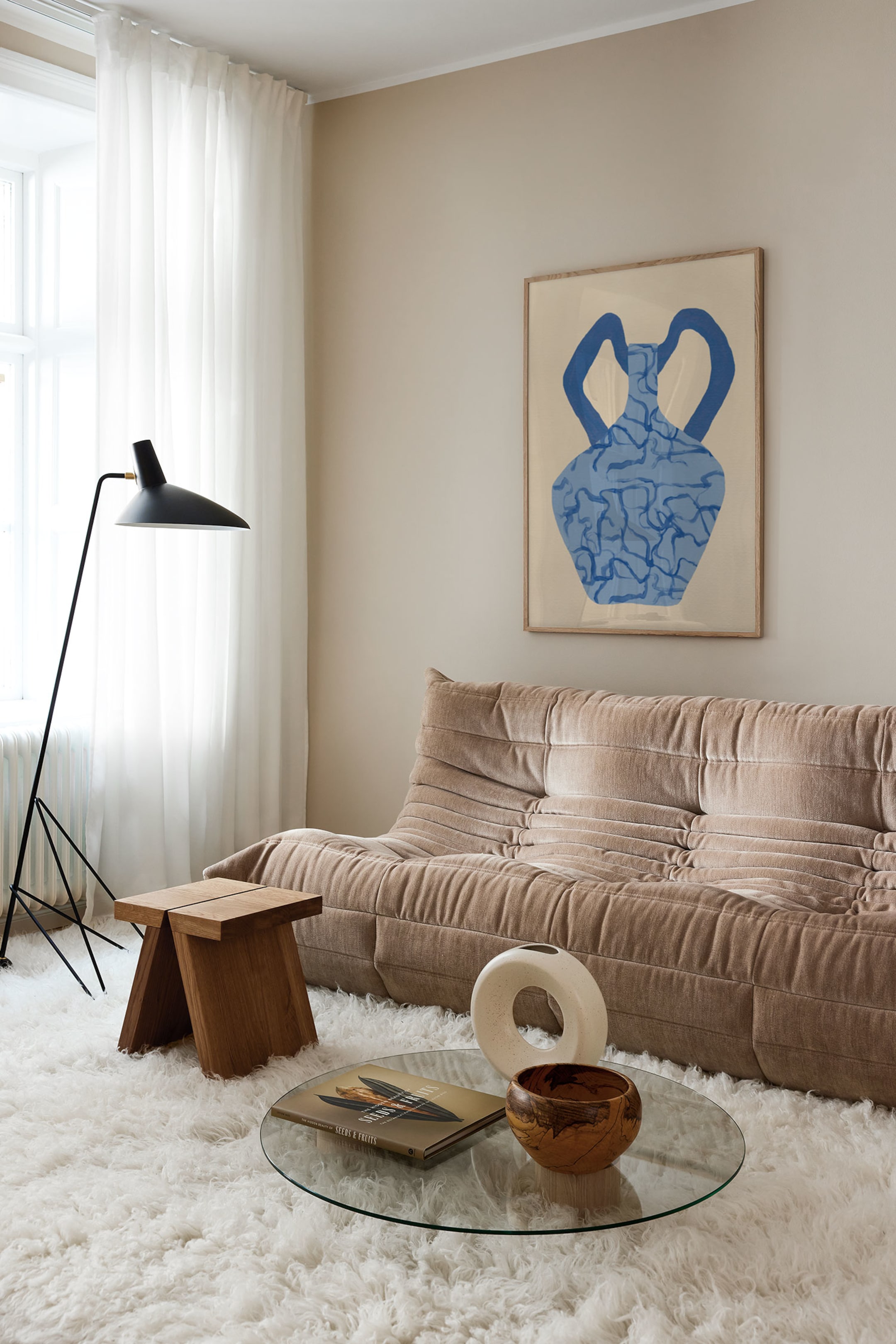 Visualizza immagine più grande: Blue Vase I Poster - Blu/beige - Postery - HOME | H&M IT 1