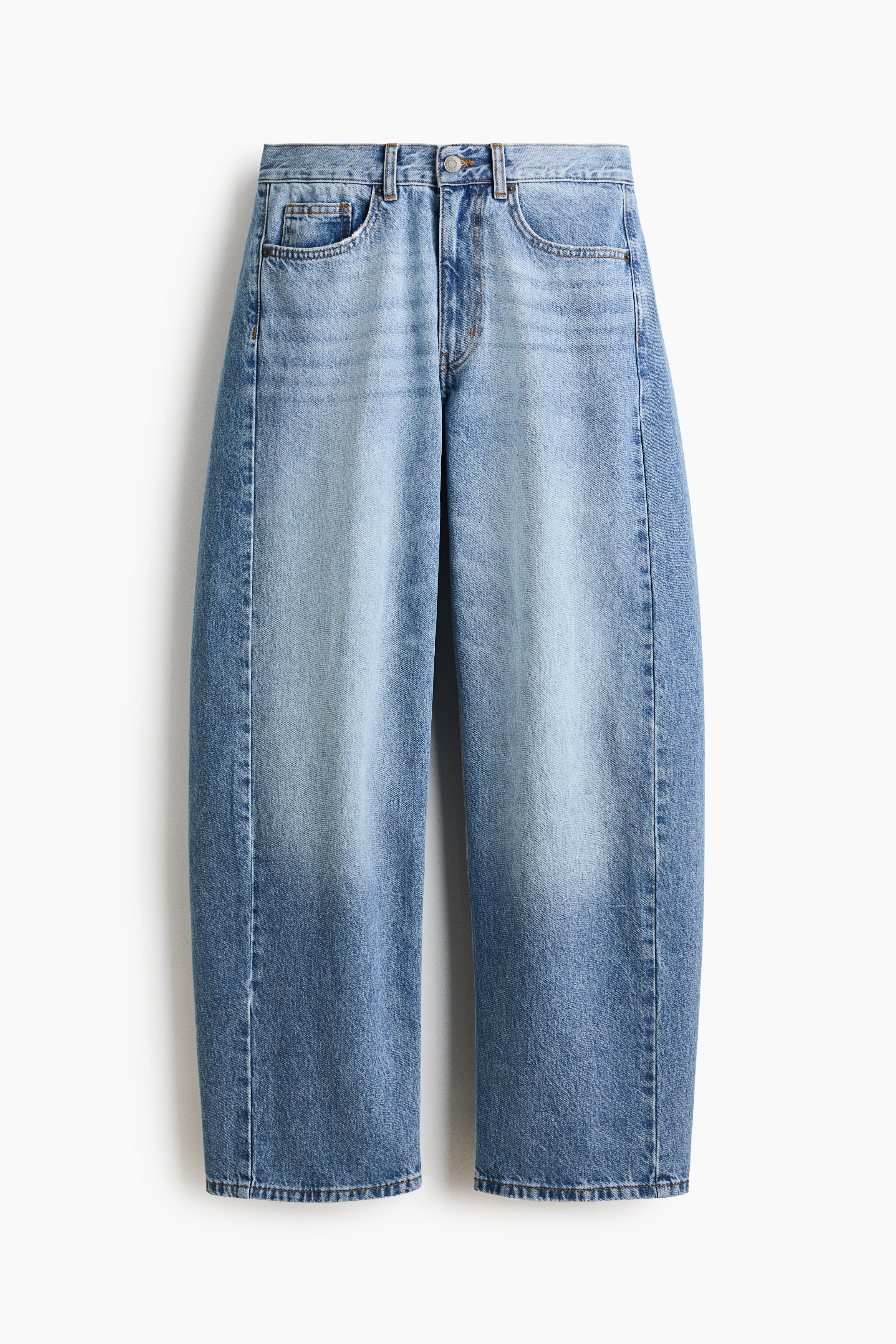 Barrel Regular Waist Jeans - Licht denimblauw/Licht denimblauw/Bruin/Donker denimblauw/Licht denimblauw