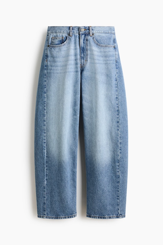Barrel Regular Waist Jeans