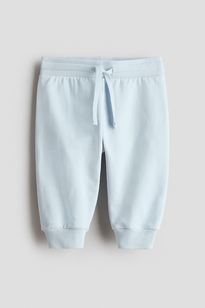 Cotton sweatpants - Light blue/Light beige/Turtles/Light beige/Hearts/Black - 1